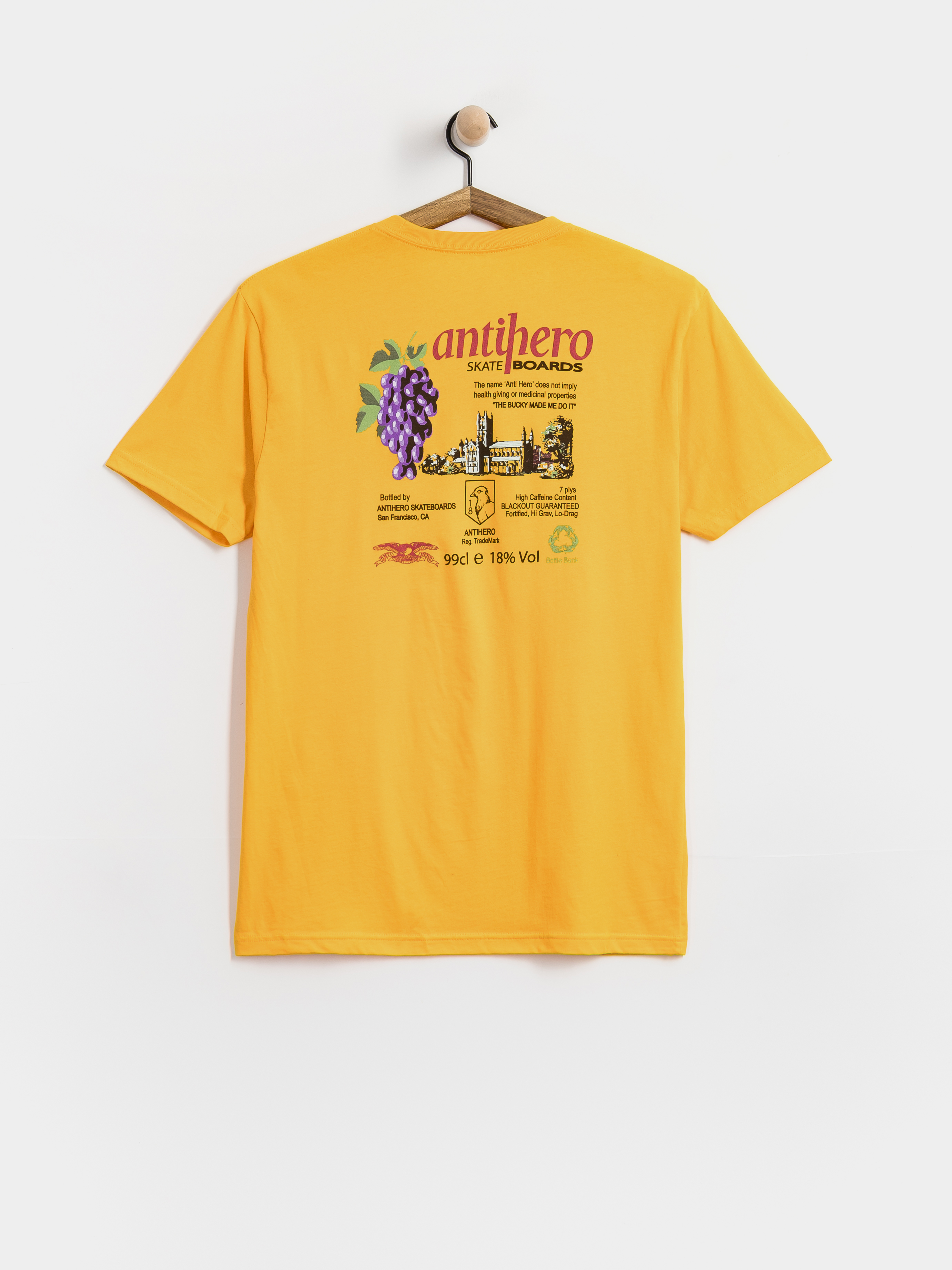 Футболка Antihero The Bucky (gold w/multi color prints)