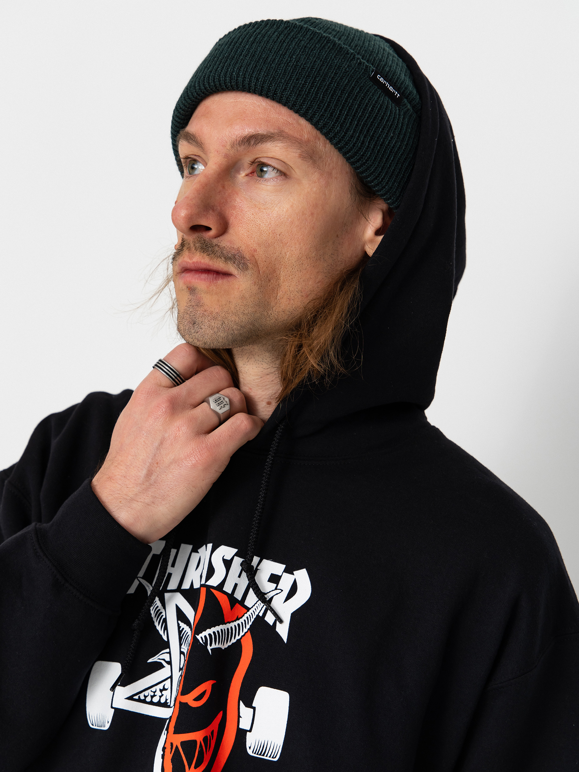 Худі Thrasher x Spitfire Thrash & Burn HD (black)