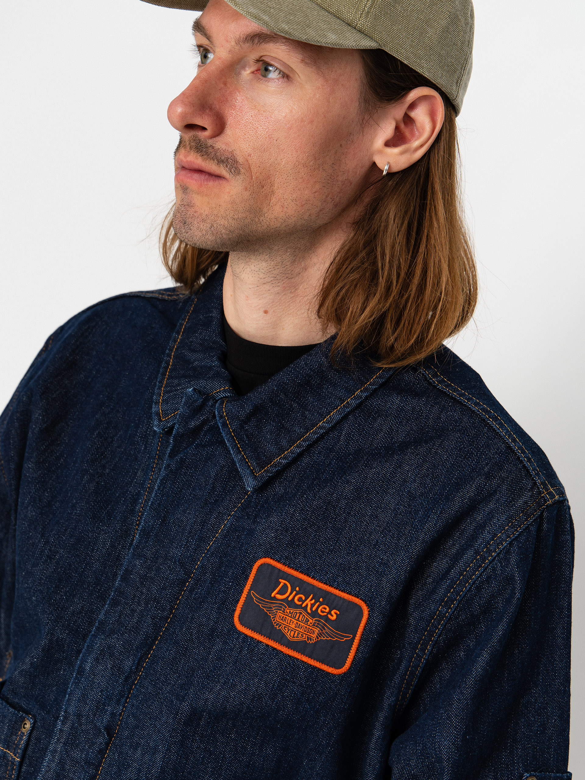 Куртка Dickies X Harley Davidson Boxy Denim (rinsed indigo blue)