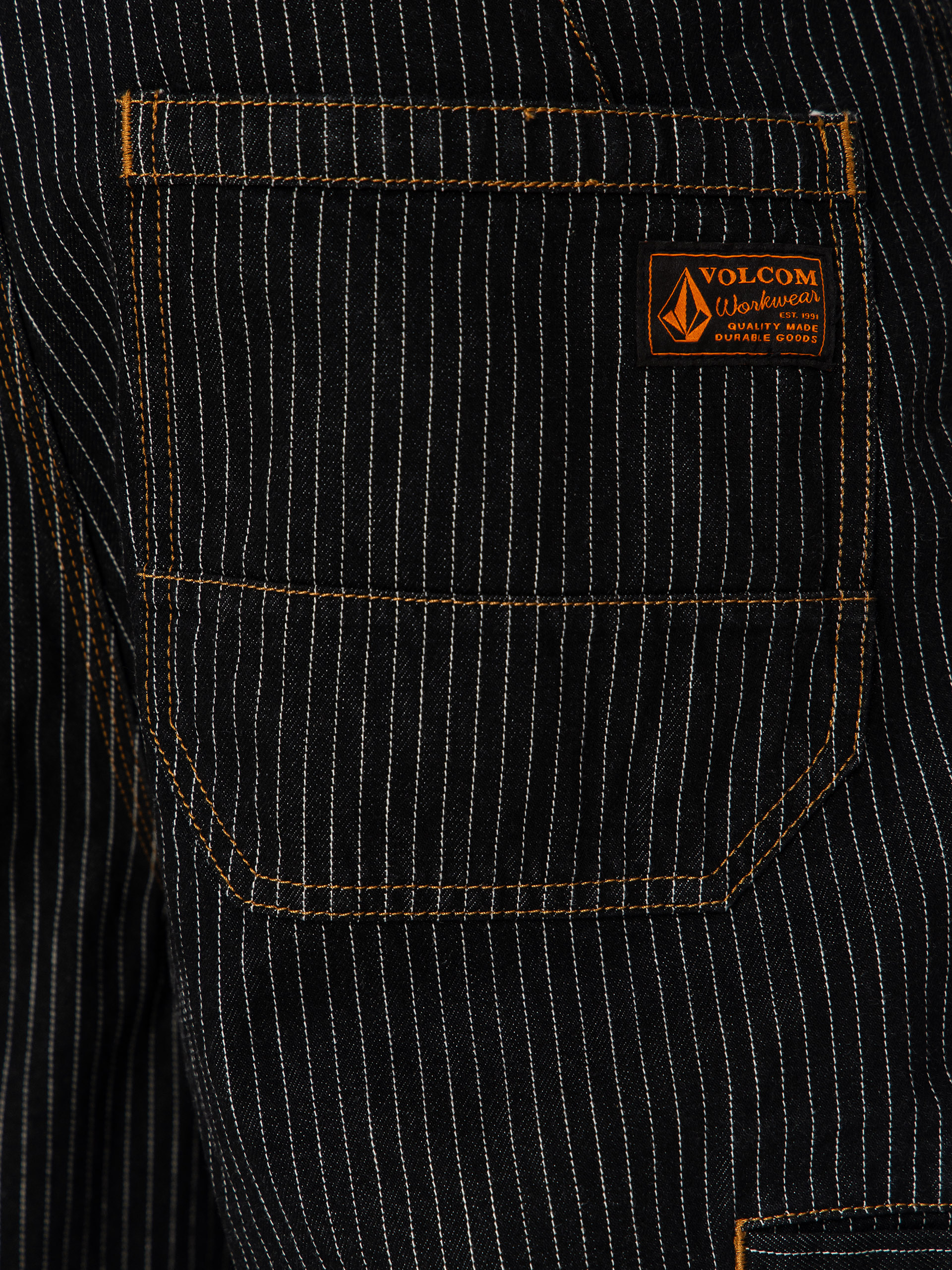 Штани Volcom Work Dialed (black stripe)