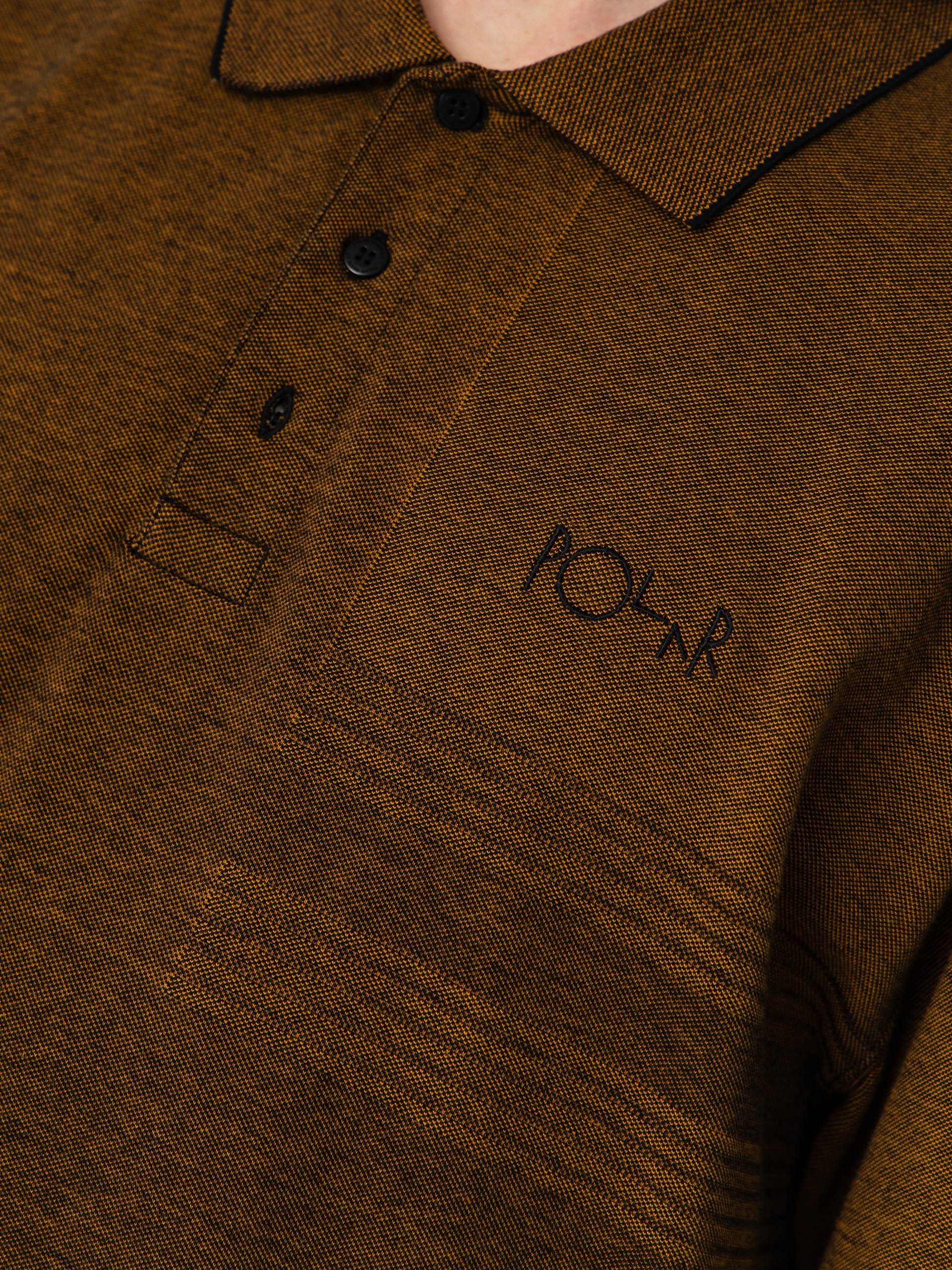 Поло Polar Skate Surf Pique (black/caramel)