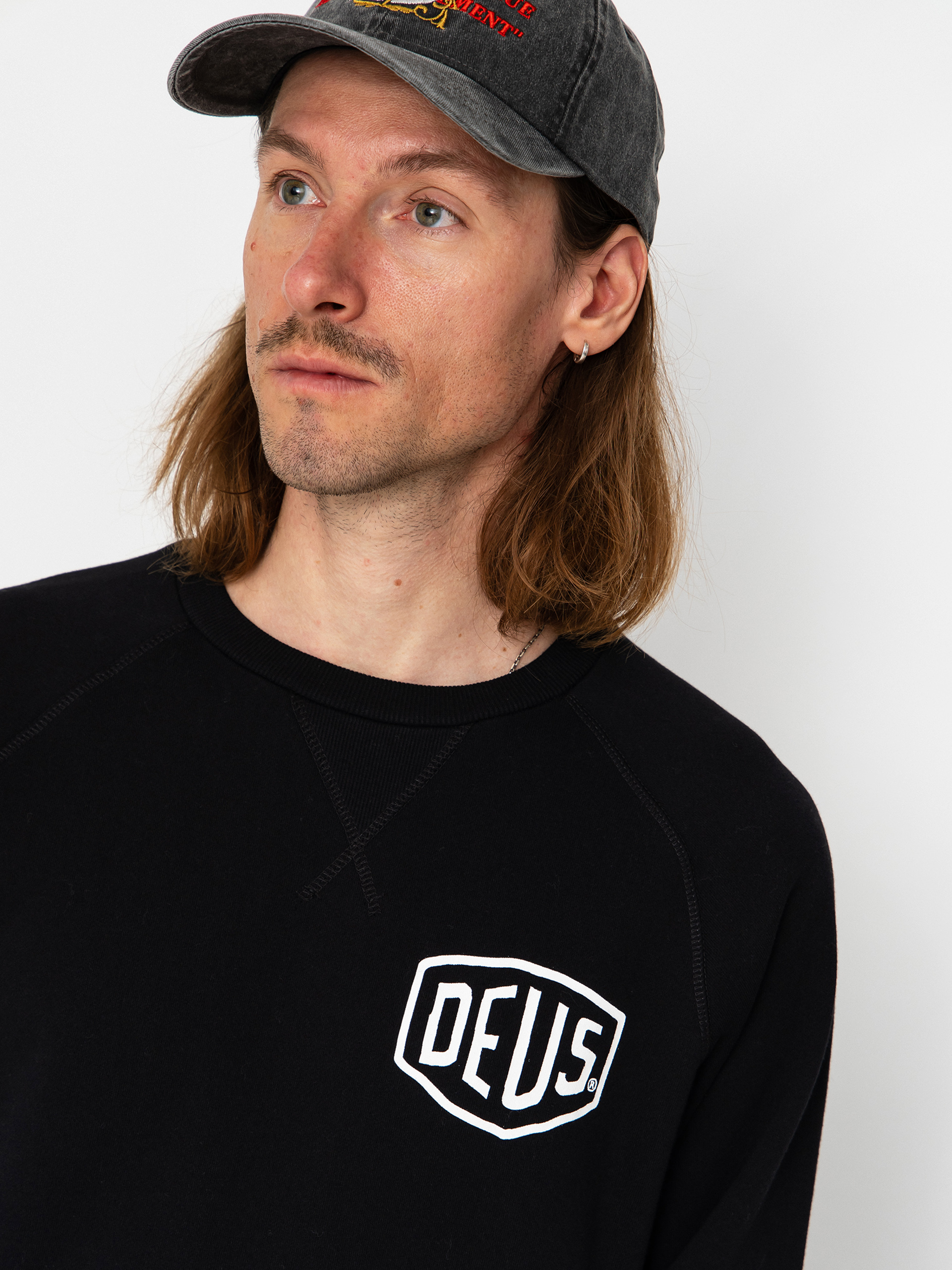 Світшот Deus Ex Machina Harajuku Address Crew (black)