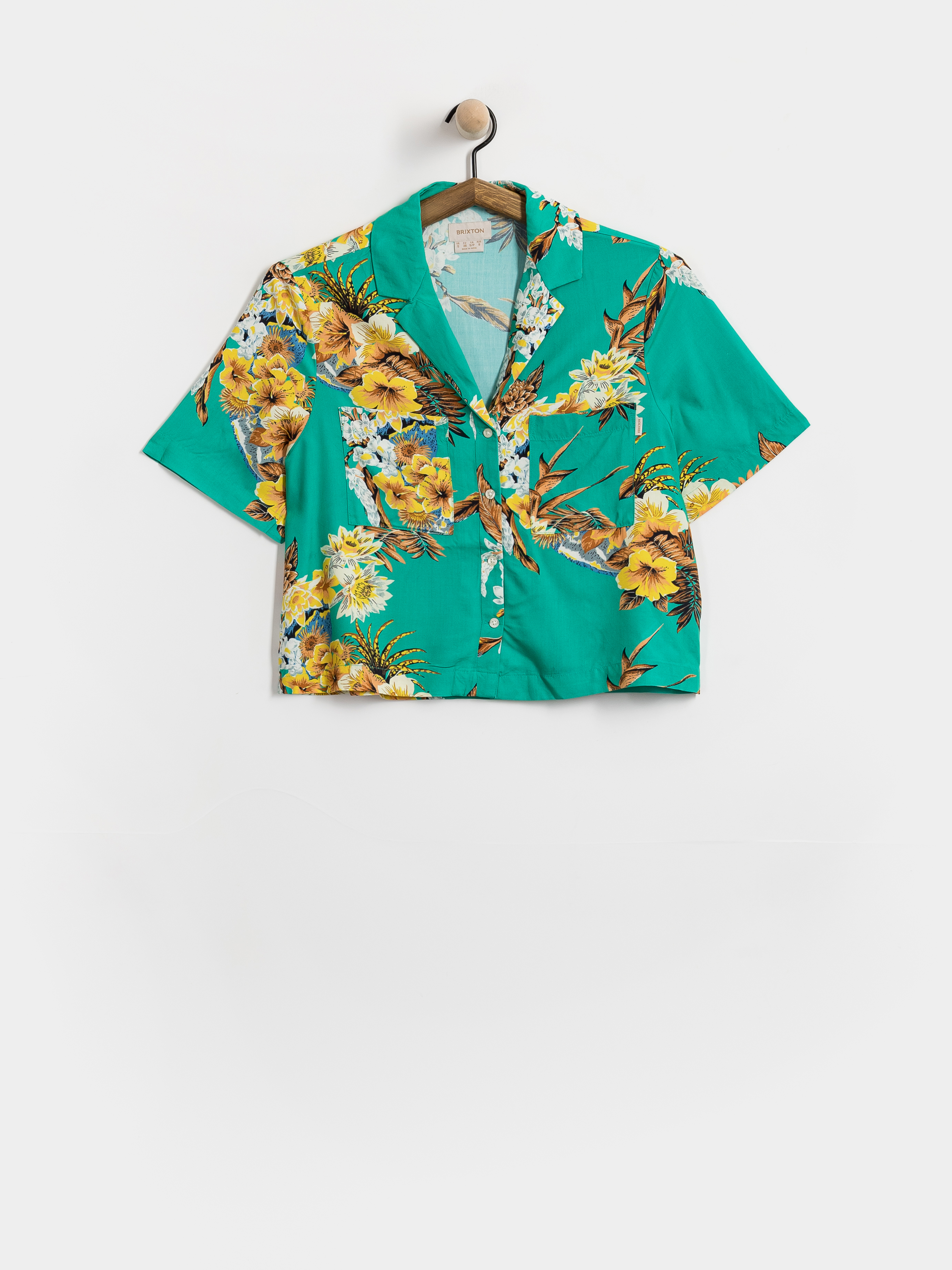 Сорочка Brixton Campos Button Down Wmn (retro green flor campos)