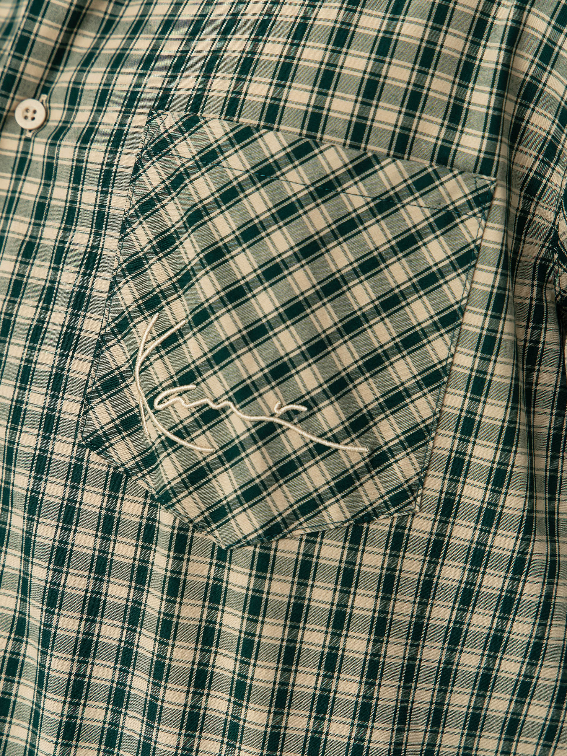 Сорочка Karl Kani Signature Check Boxy (green)