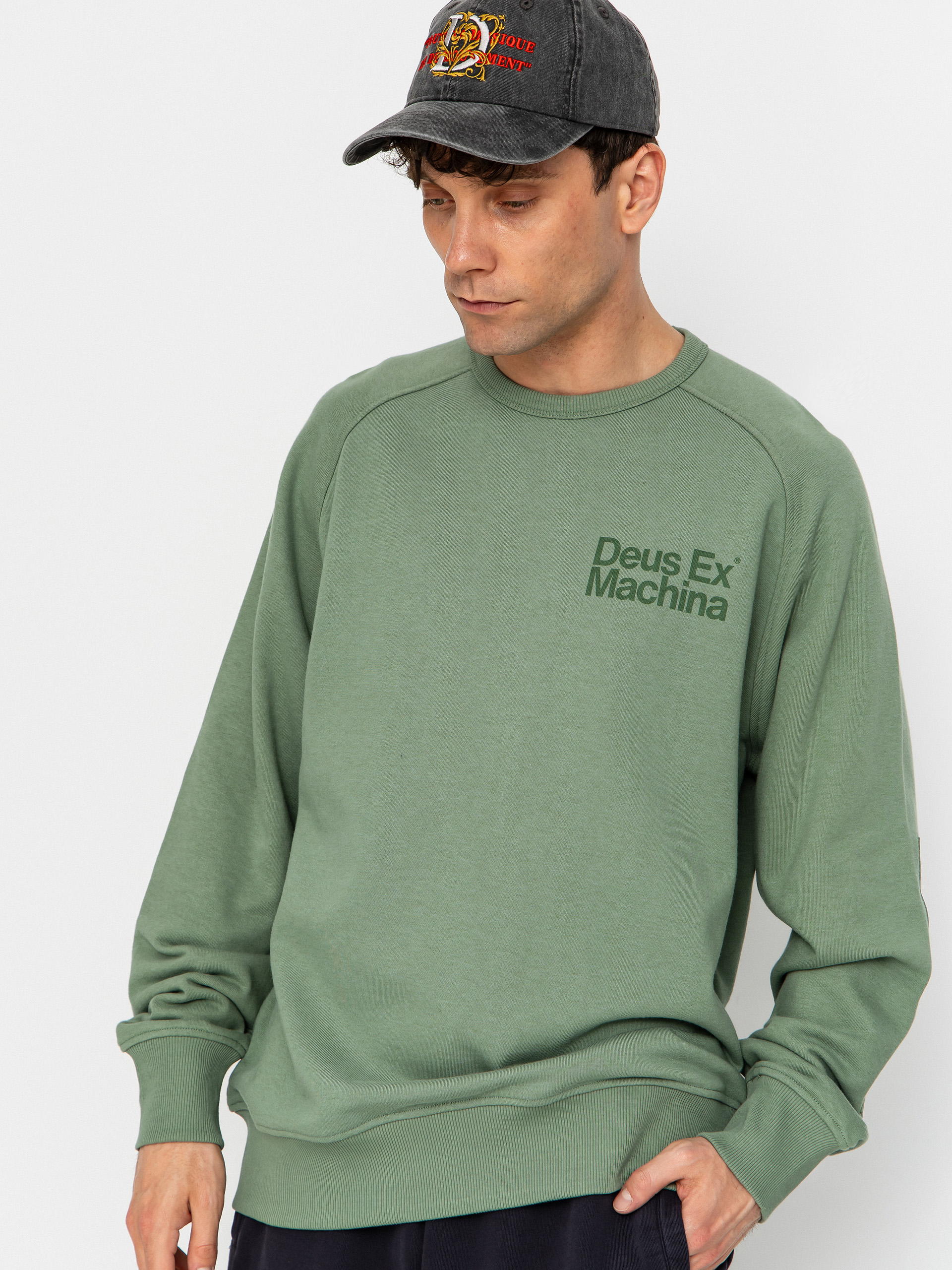 Світшот Deus Ex Machina Plenty Good Crew (loden frost green)
