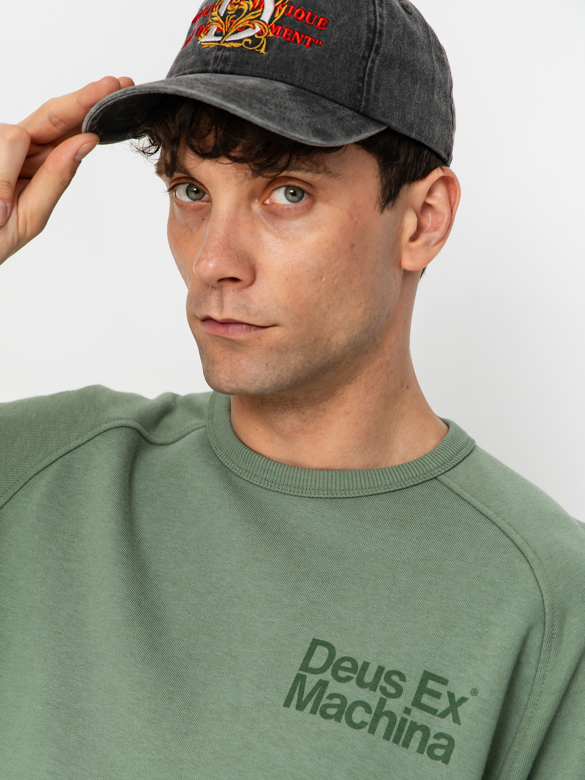 Світшот Deus Ex Machina Plenty Good Crew (loden frost green)