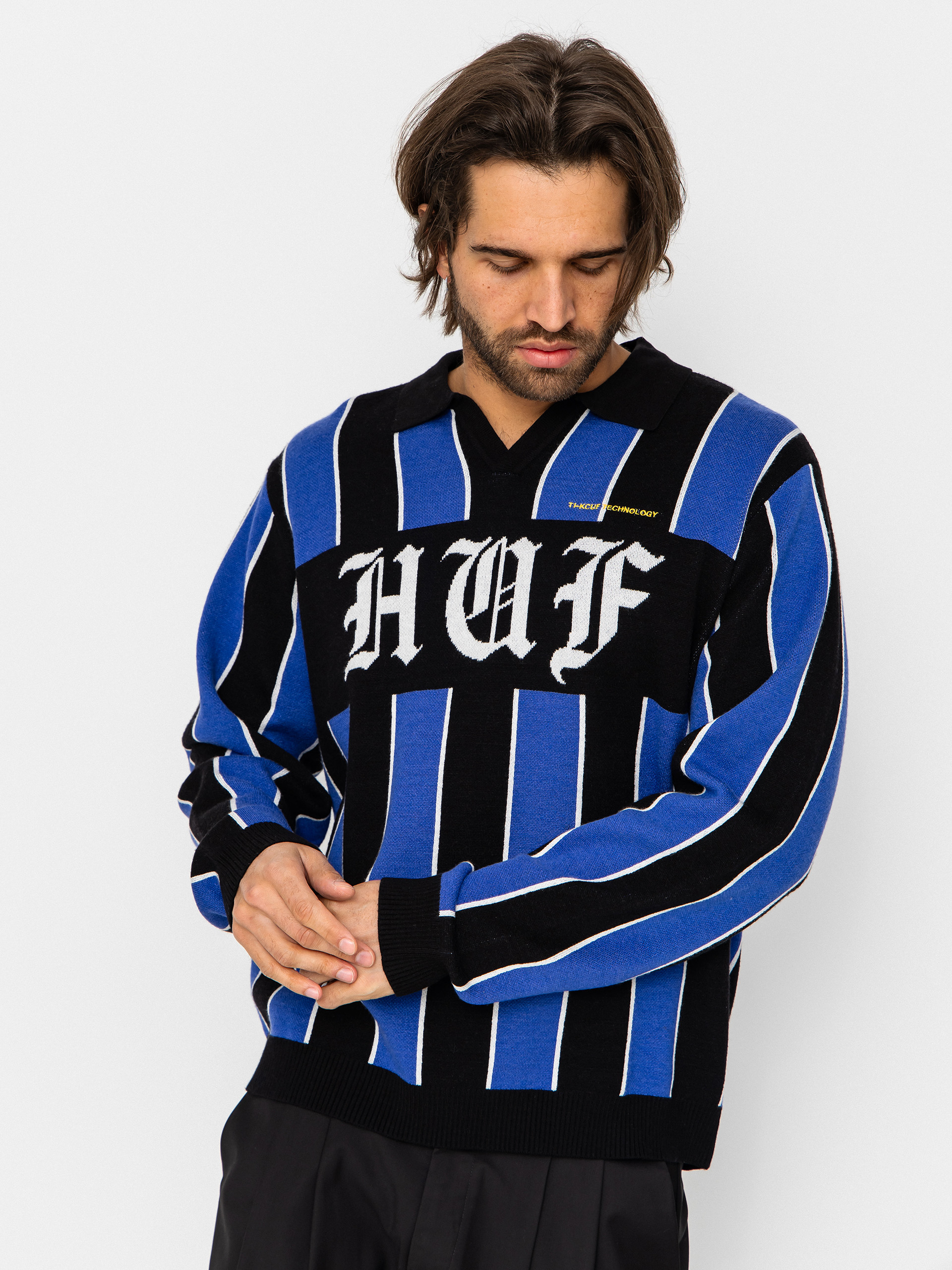 Светр HUF Midfield Jersey (electric blue)