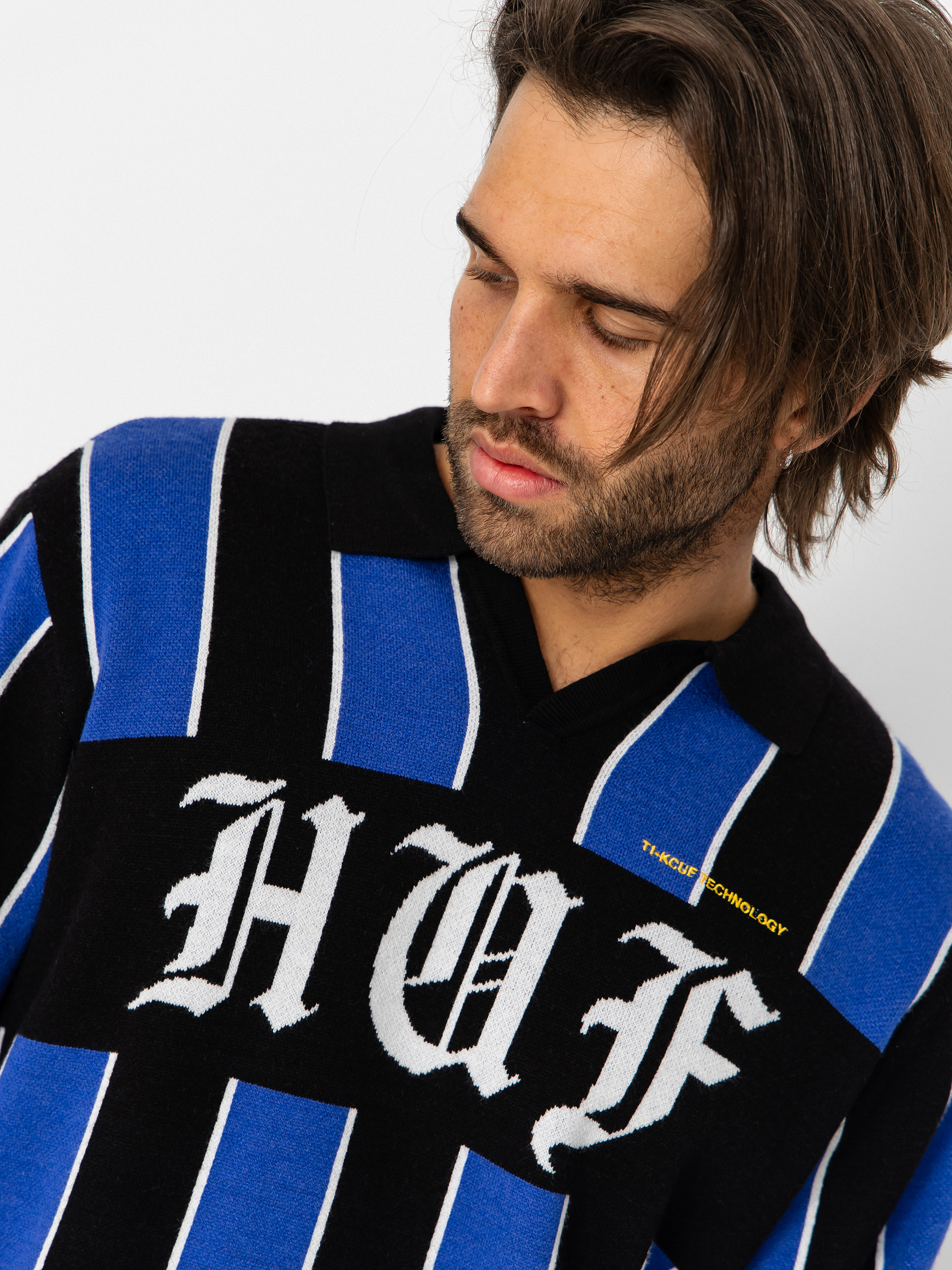 Светр HUF Midfield Jersey (electric blue)