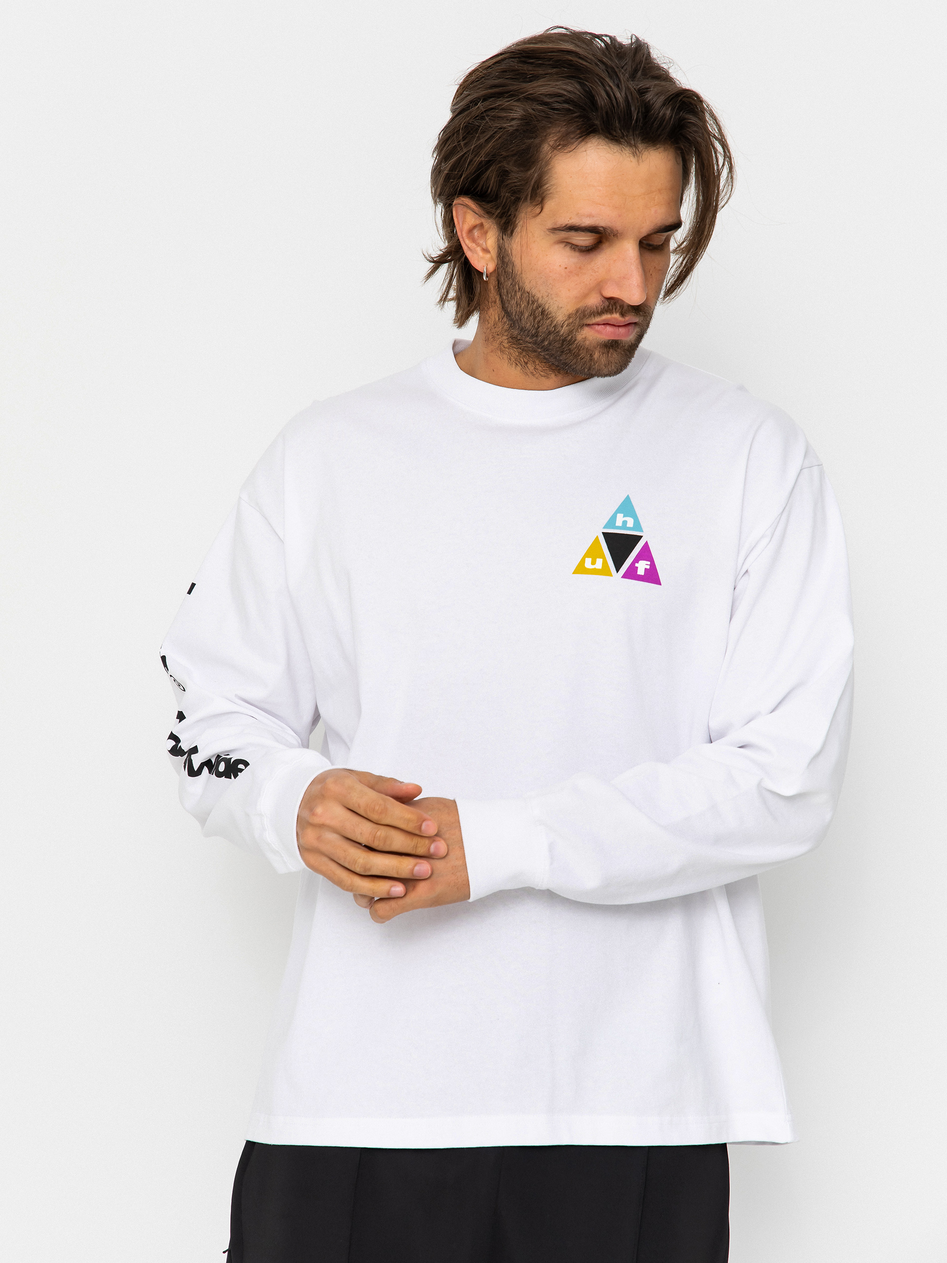 Лонгслів HUF Prism Tt (white)