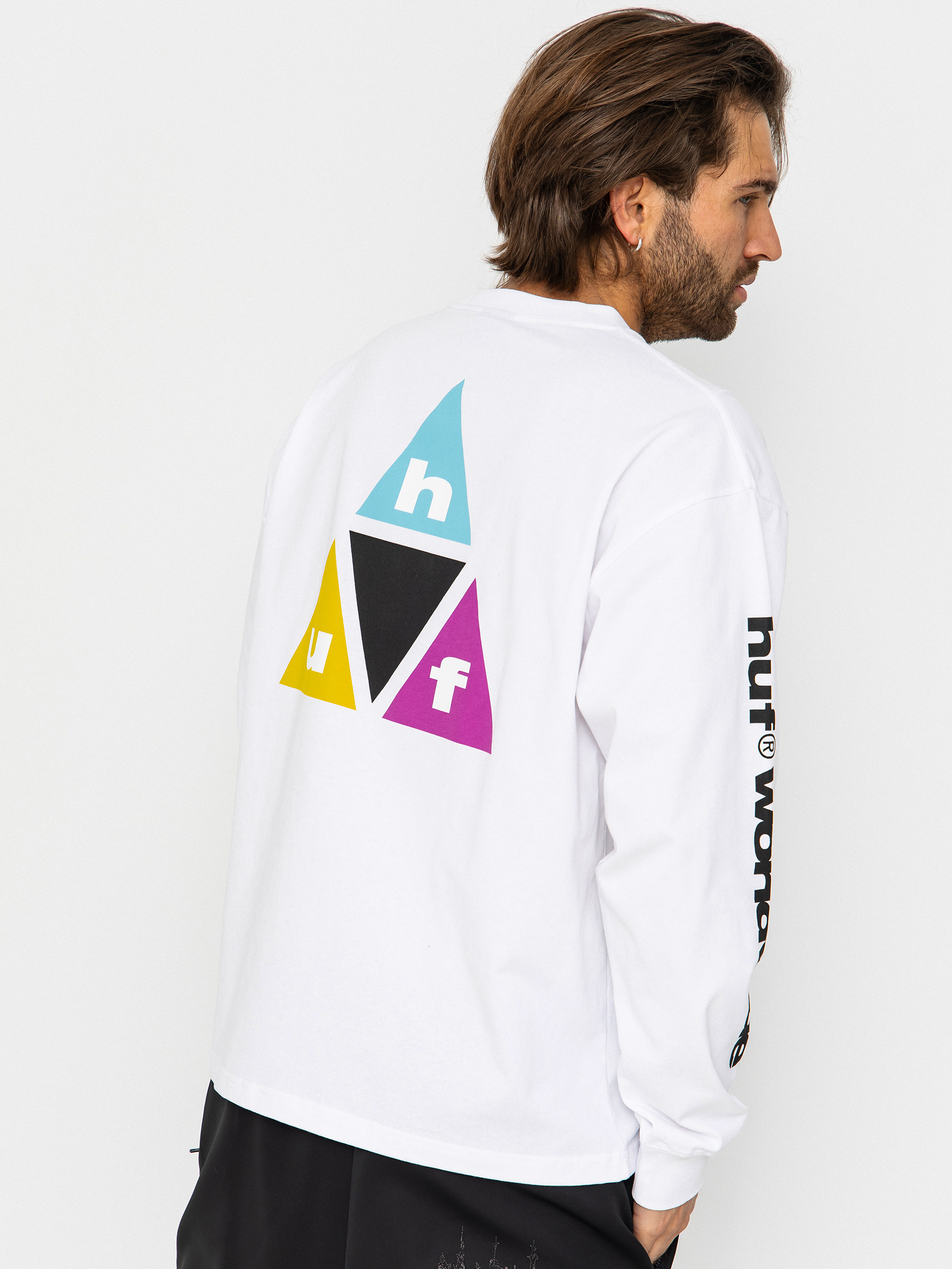 Лонгслів HUF Prism Tt (white)