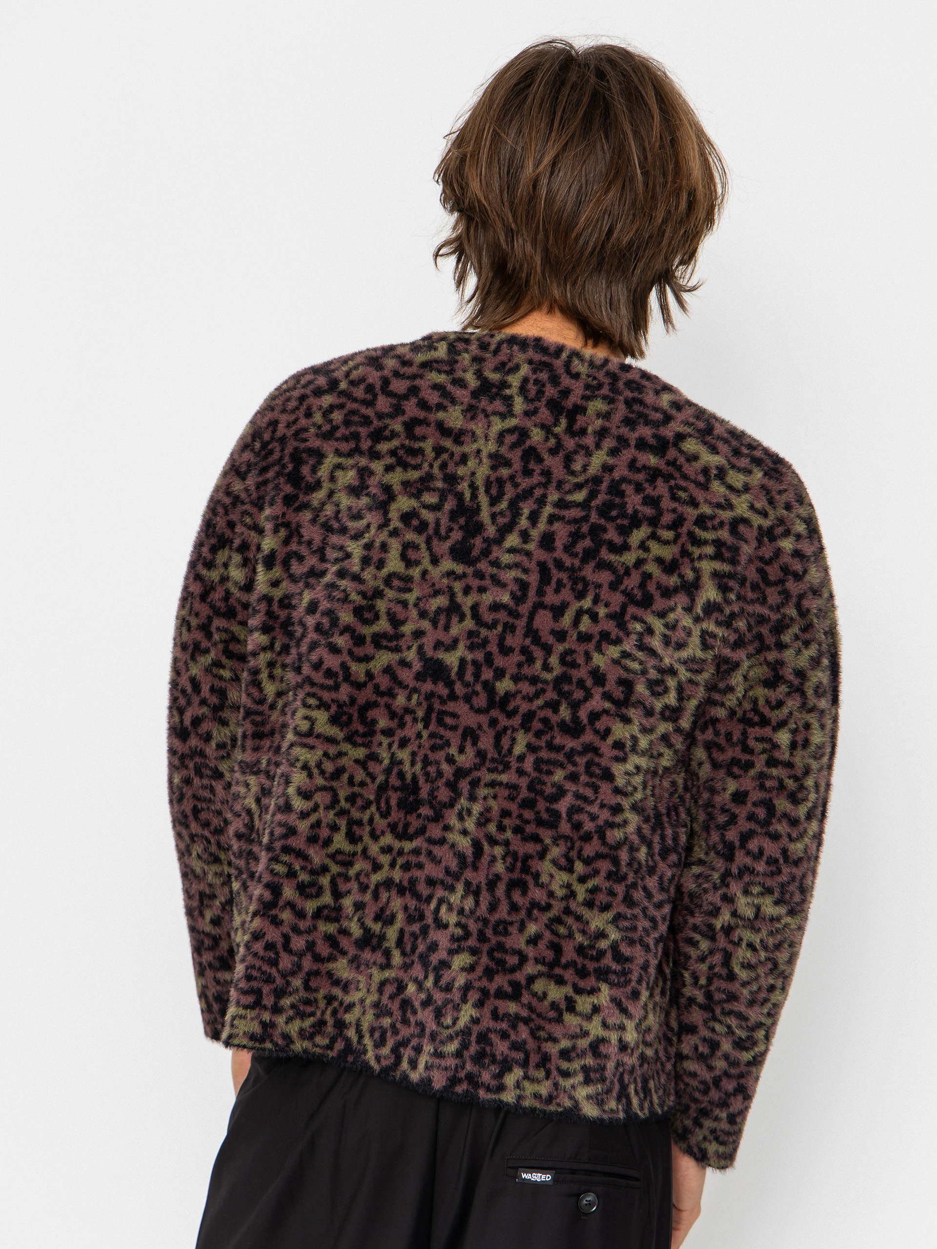 Світшот Wasted Paris Cheetah Cardigan (fudge burgundy camo)