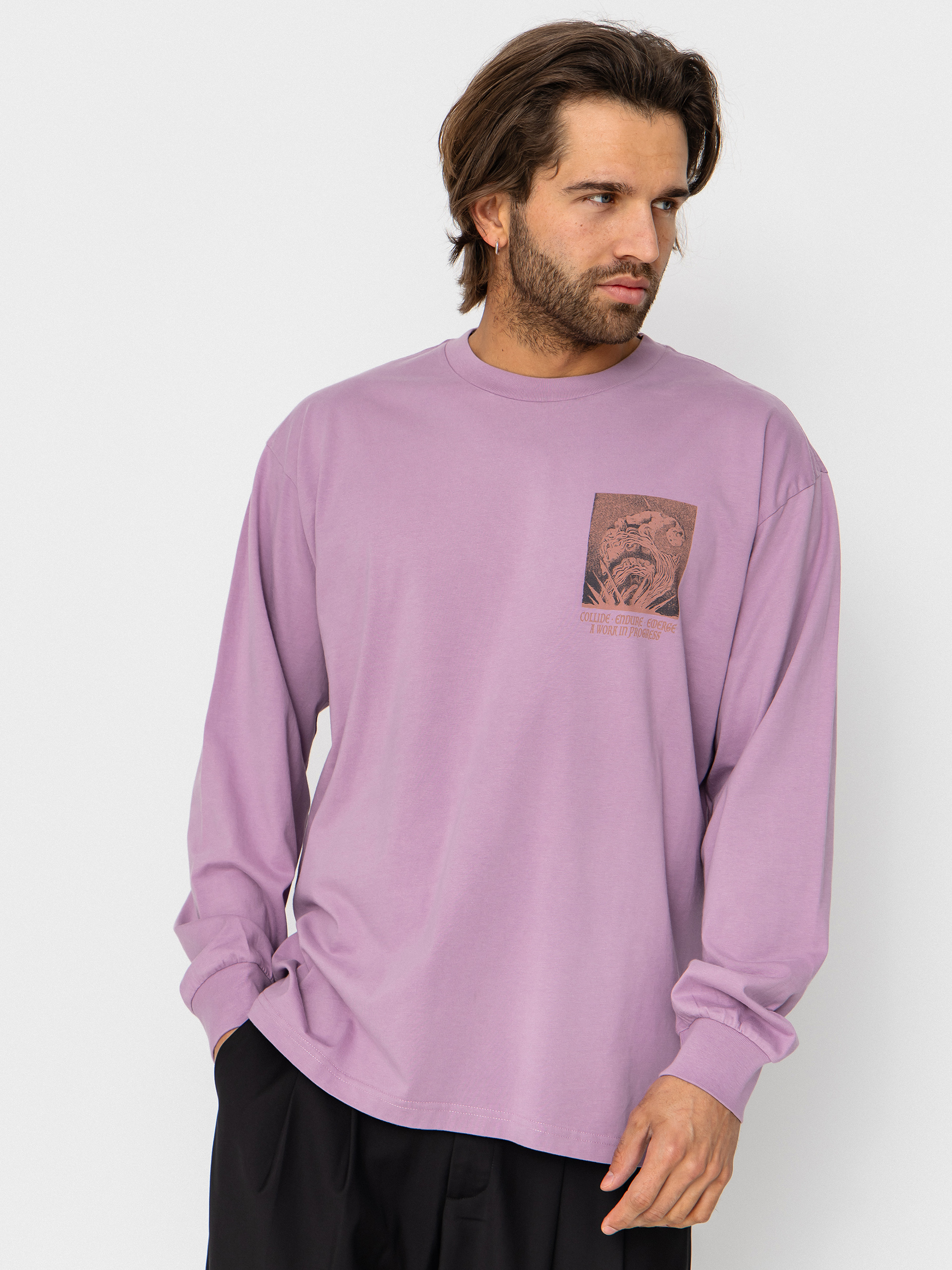 Лонгслів Carhartt WIP Emerge (gentle purple)