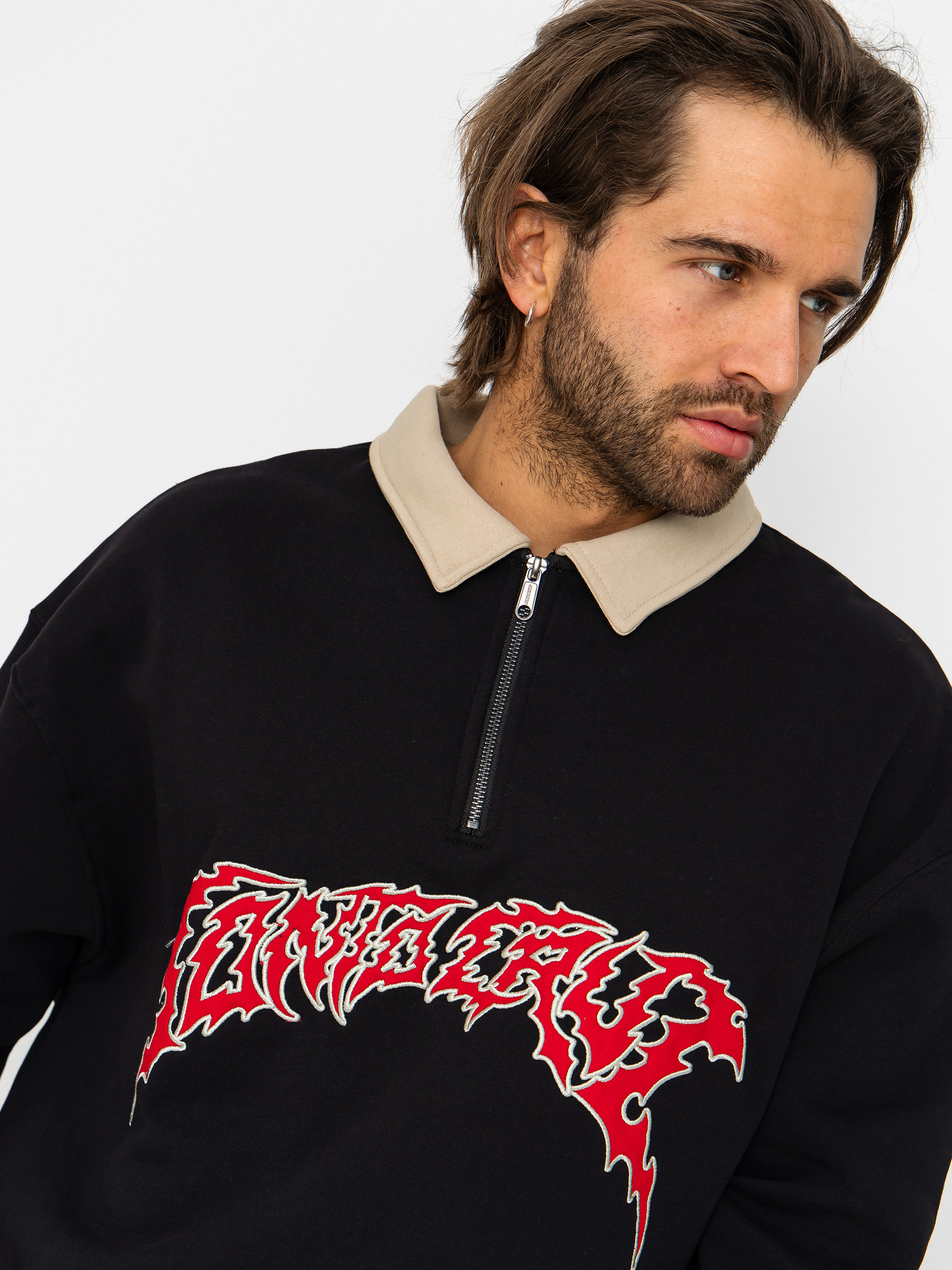 Світшот Santa Cruz Out Of Time Strip 1/4 Zip (black)
