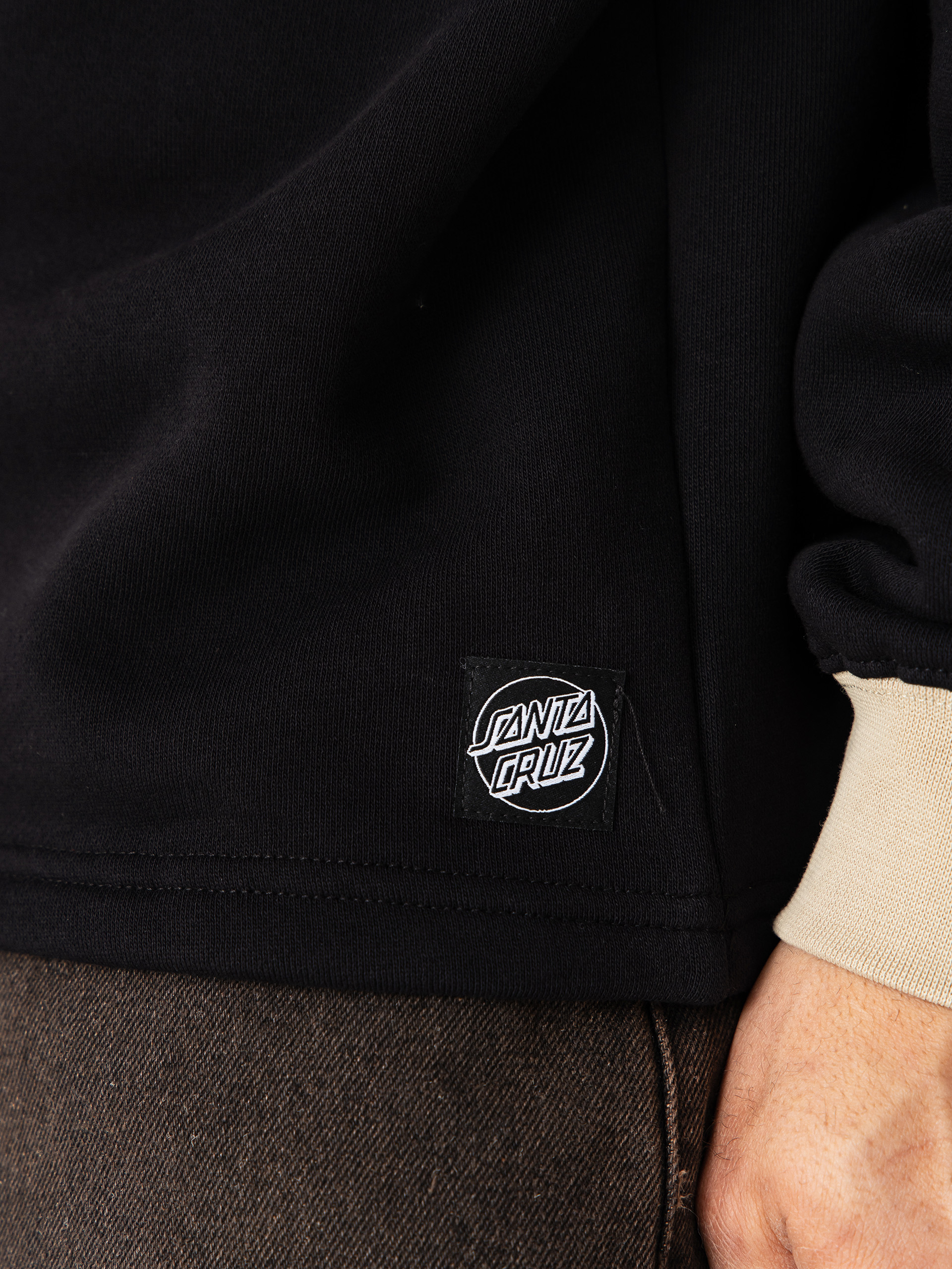 Світшот Santa Cruz Out Of Time Strip 1/4 Zip (black)
