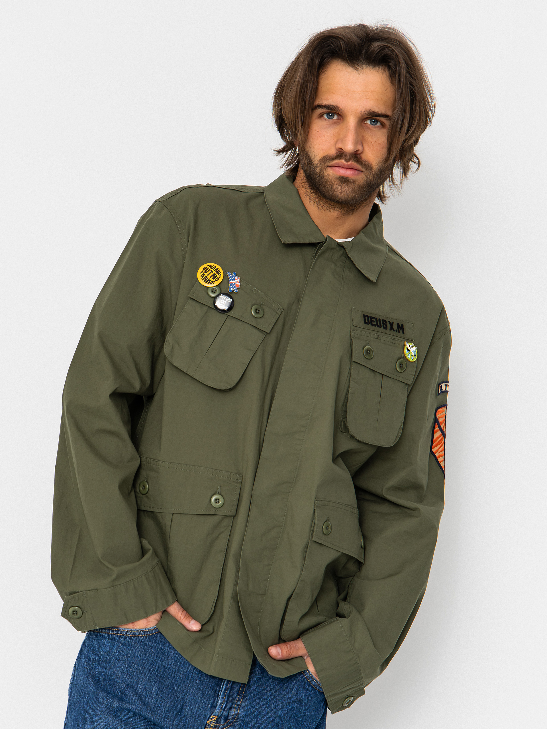 Сорочка Deus Ex Machina Power Overshirt (pine green)
