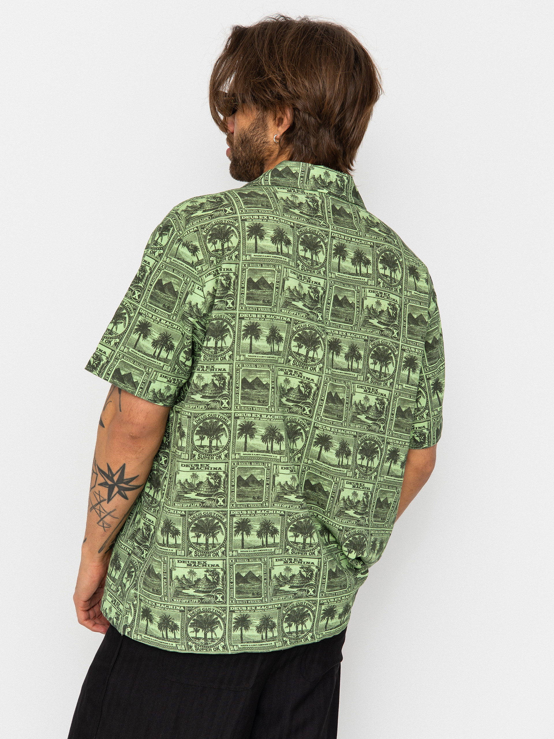 Сорочка Deus Ex Machina Mail Man (green)