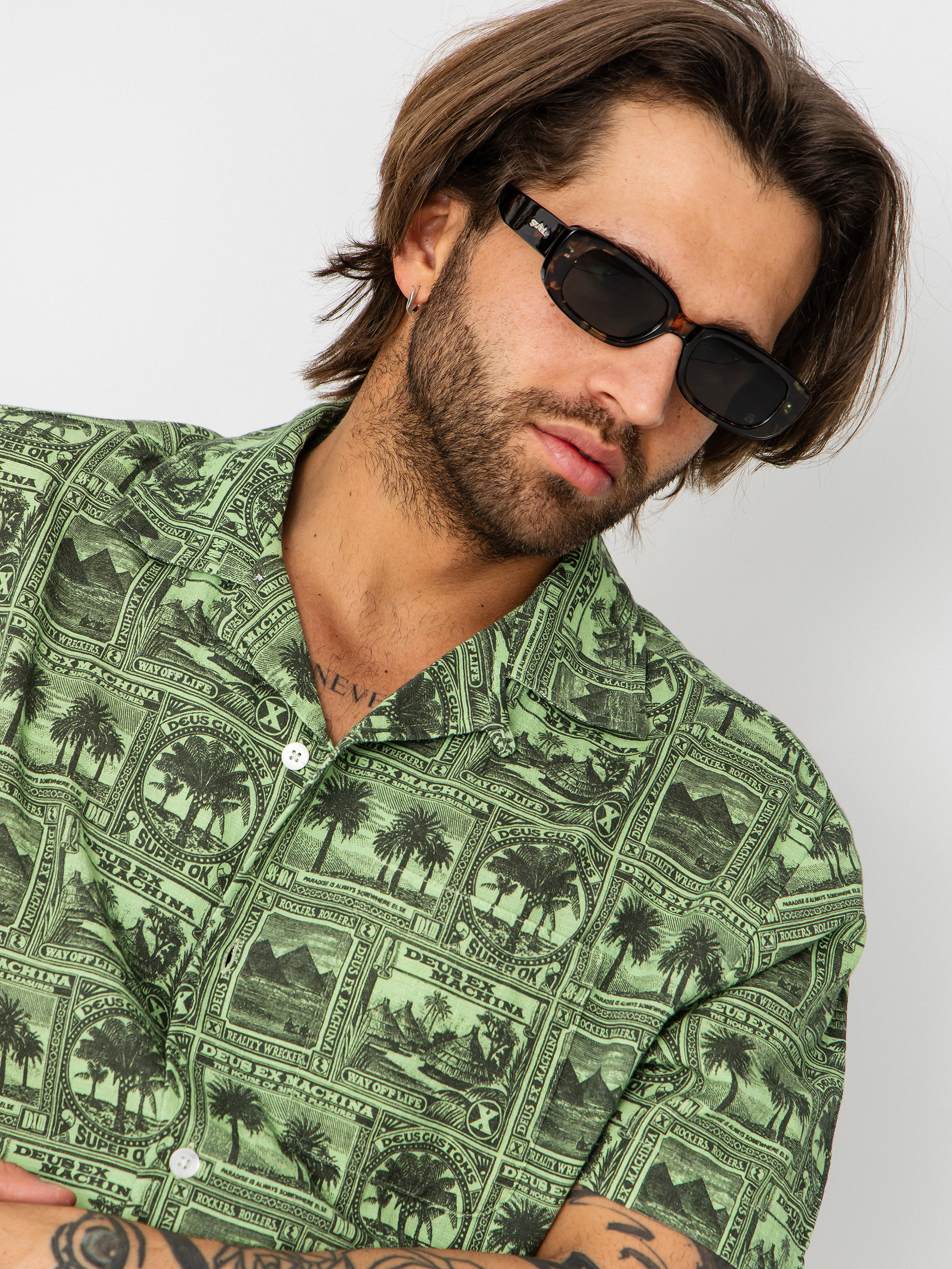 Сорочка Deus Ex Machina Mail Man (green)