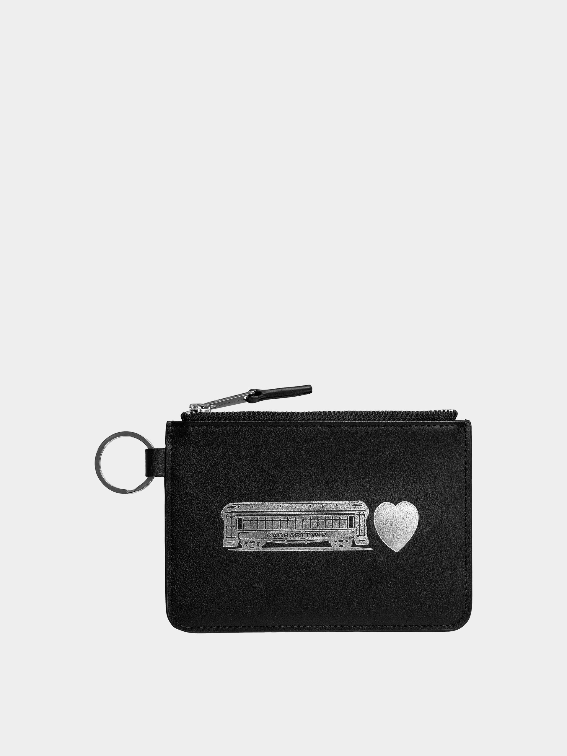 Гаманець Carhartt WIP Deconstructed Leather (black/silver)