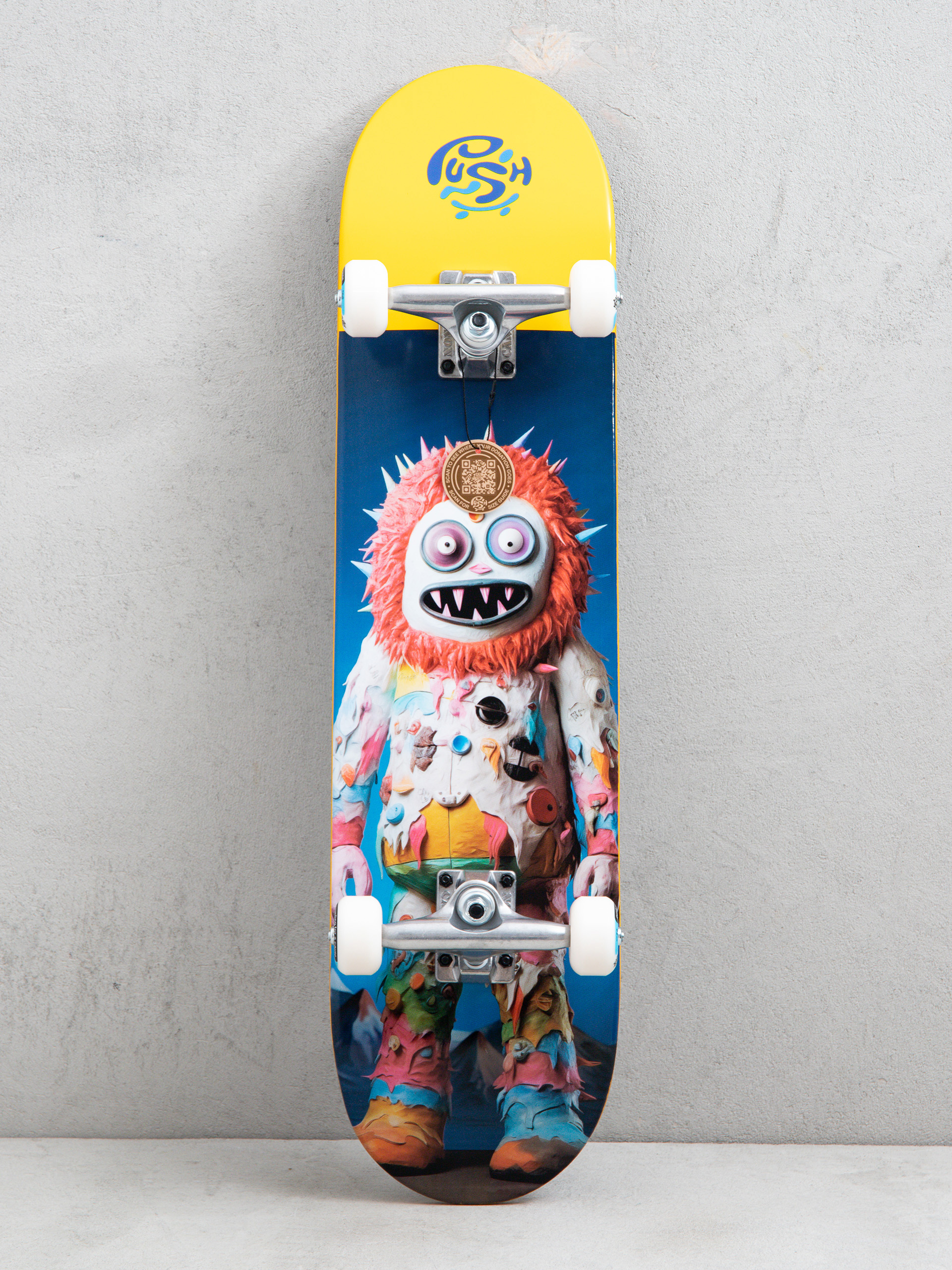 Скейтборд Push Frosty Portrait (yellow)