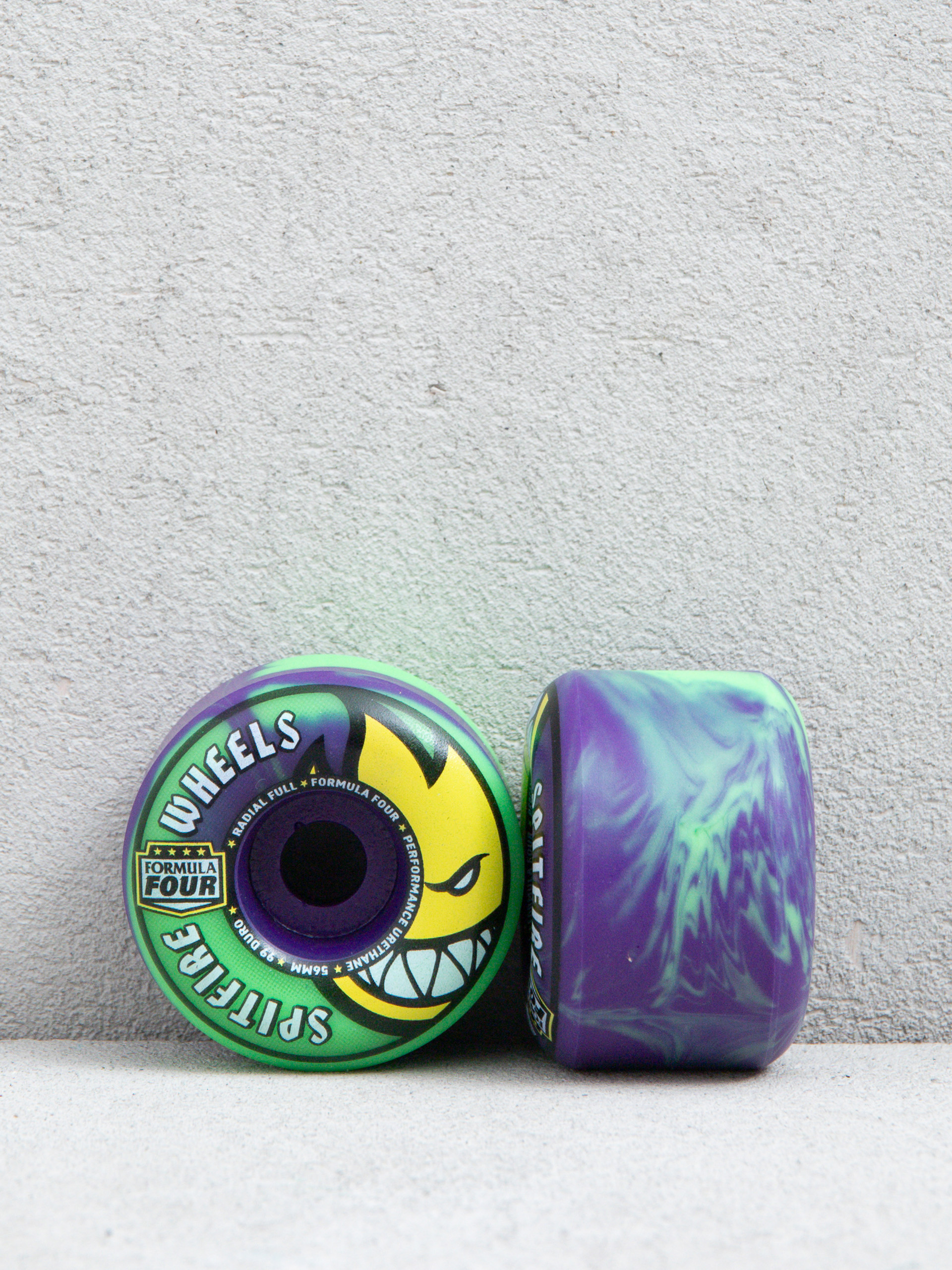 Колеса Spitfire F4 99D Team Colors Radial Full (neon green/purple)