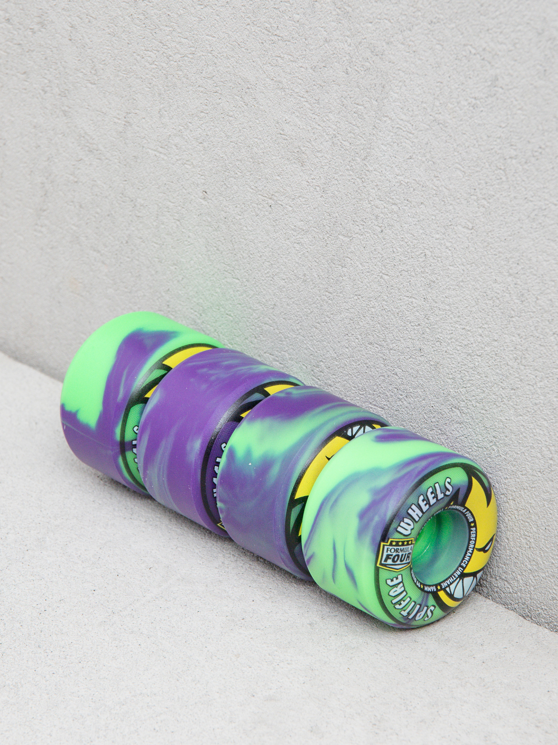 Колеса Spitfire F4 99D Team Colors Radial Full (neon green/purple)