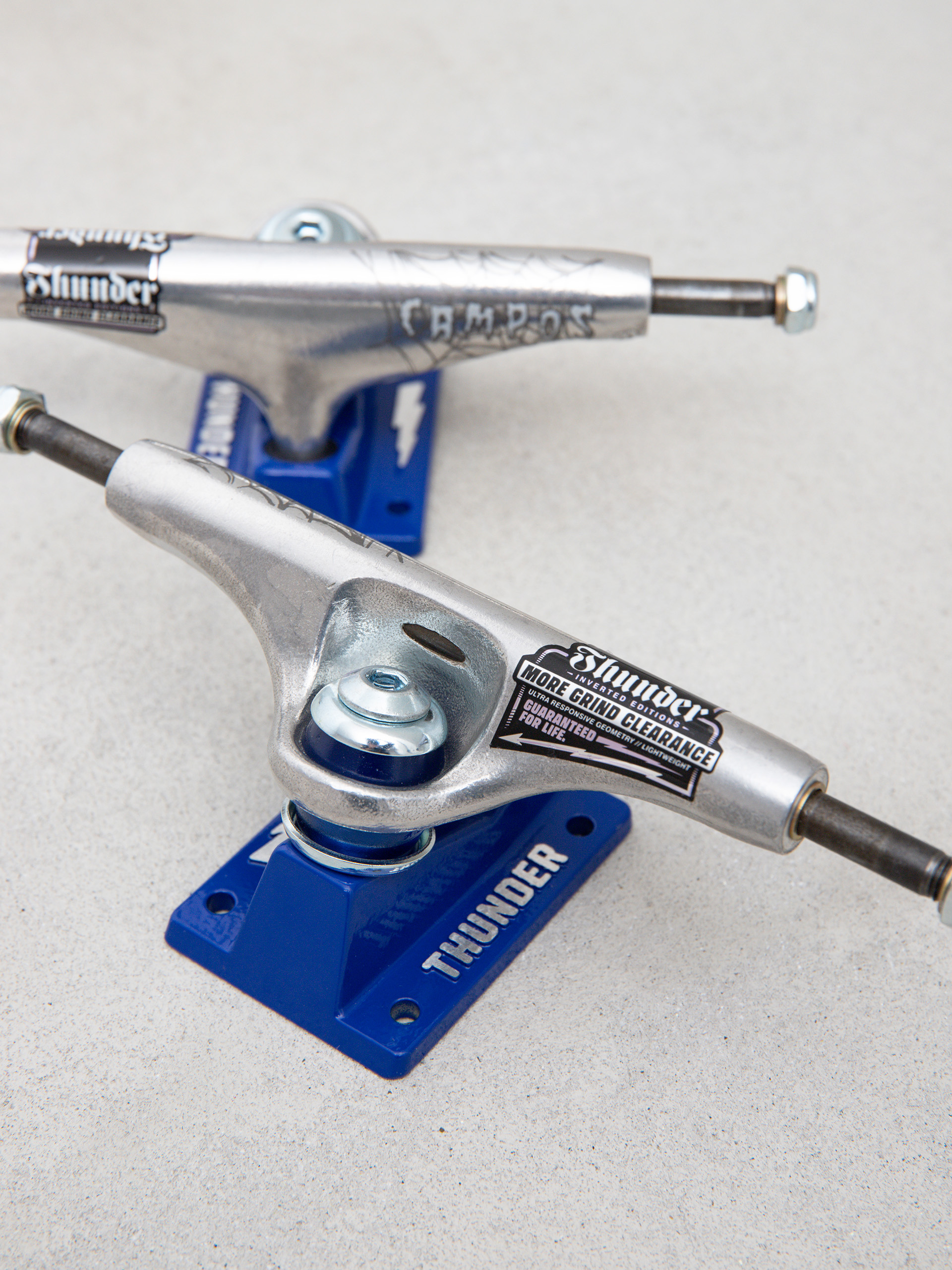 Підвіски Thunder Joseph Campos Menace Inverted Editions (polished/blue)