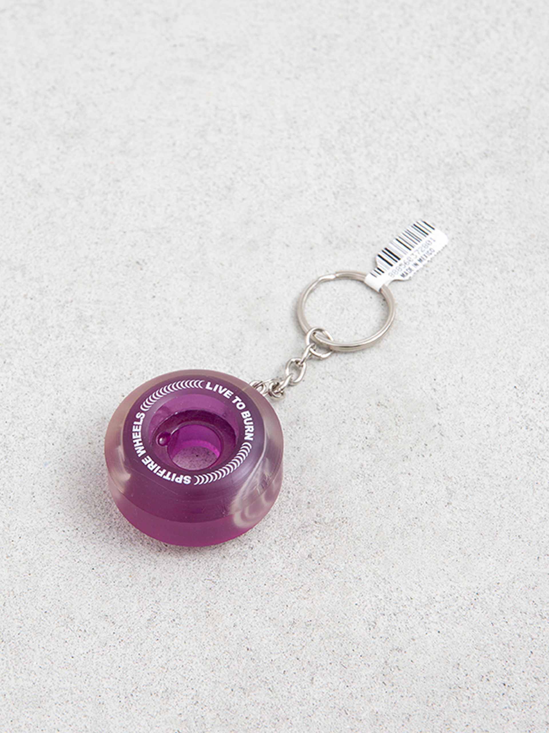 u0411u0440u0435u043bu043eu043a u0434u043bu044f u043au043bu044eu0447u0456u0432 Spitfire Wheel Keychain (transparent purple)