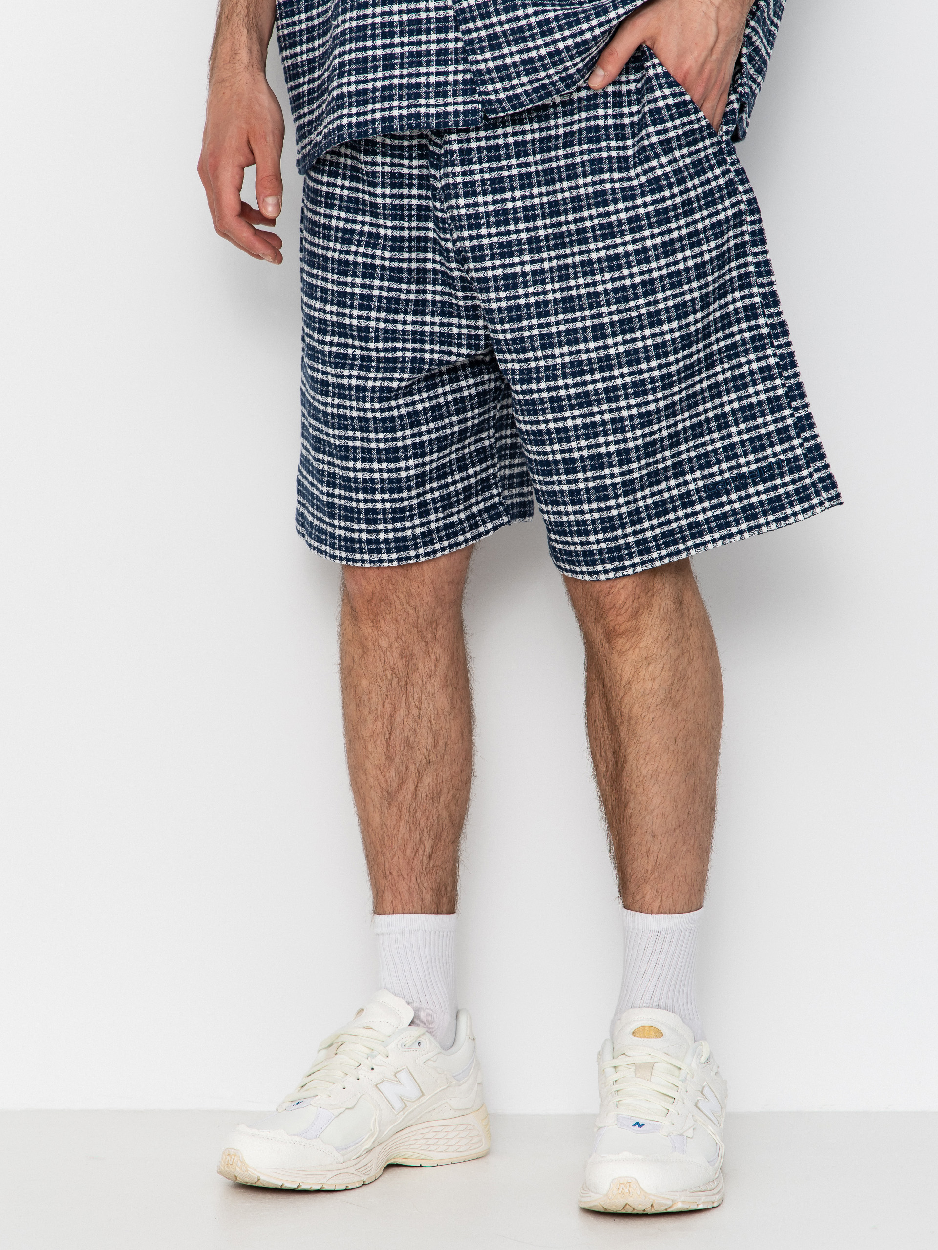 Шорти Carhartt WIP Kander (kander check/blue river)