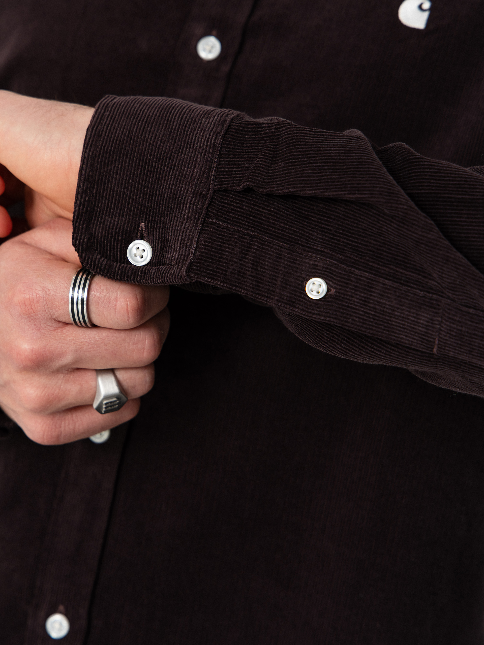 Сорочка Carhartt WIP Madison Fine Cord (shale/wax)