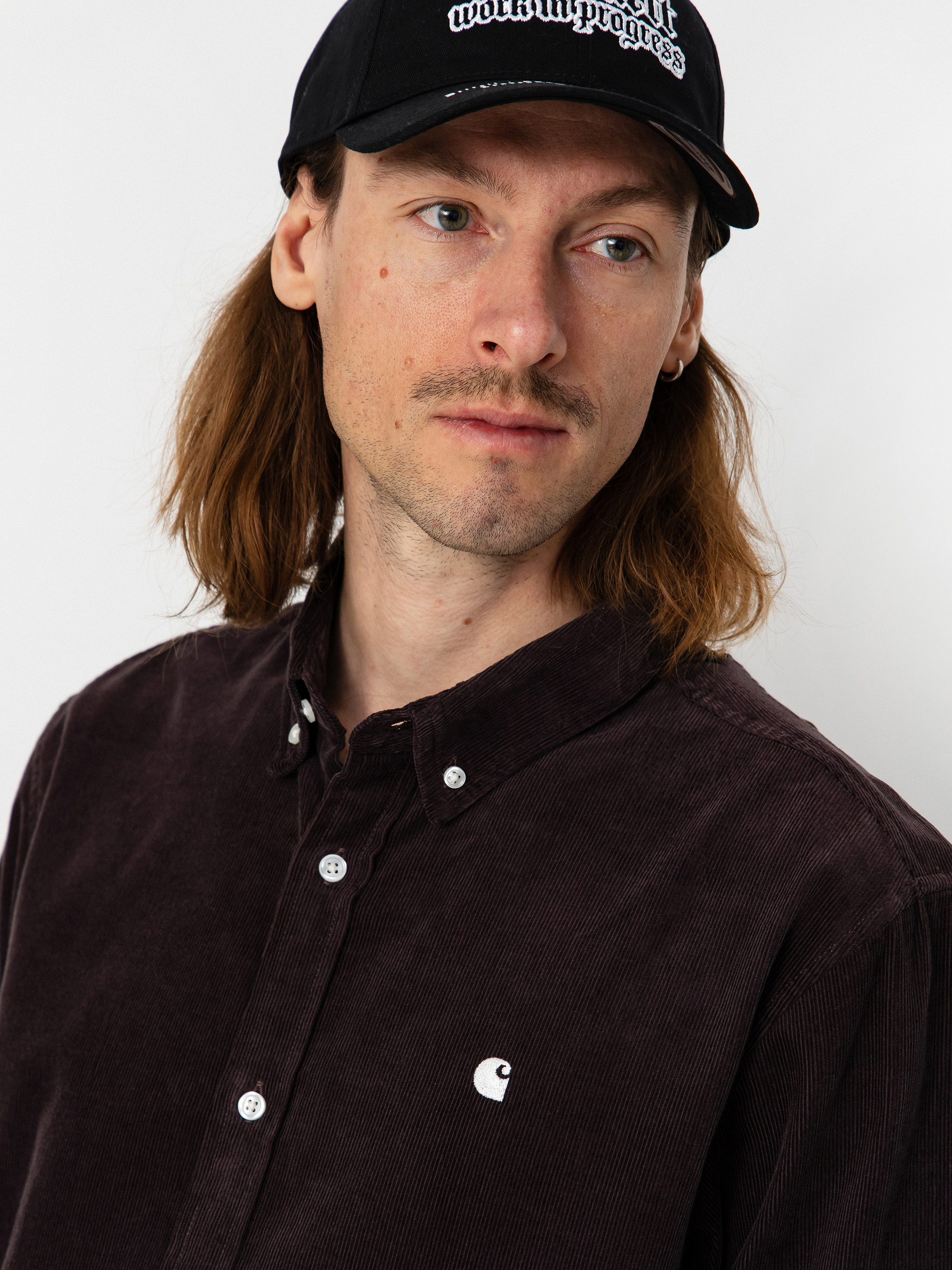 Сорочка Carhartt WIP Madison Fine Cord (shale/wax)