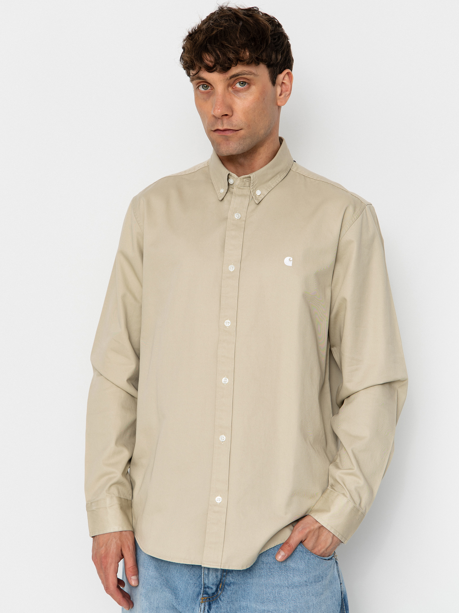 Сорочка Carhartt WIP Madison (stone/white)