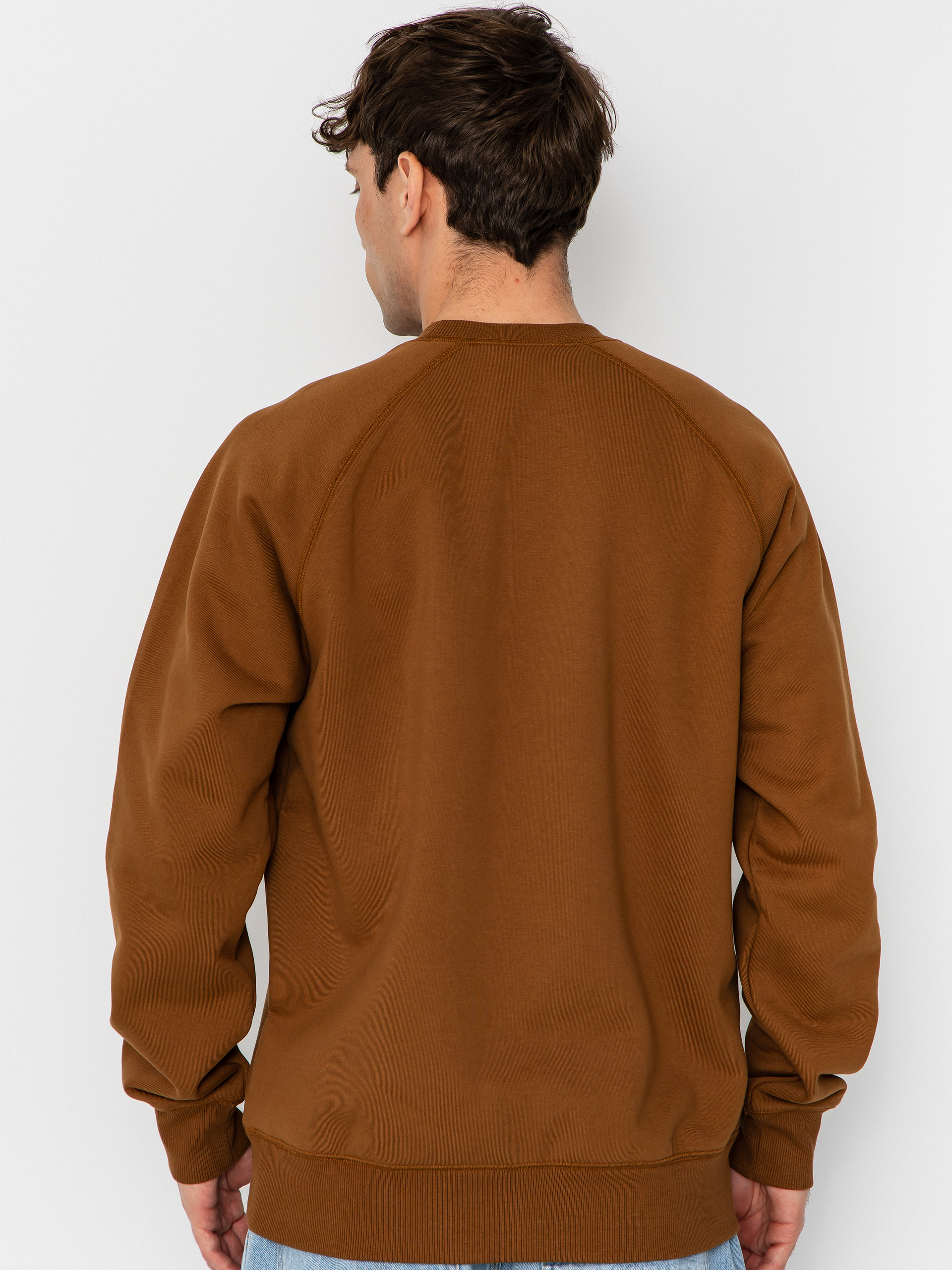 Світшот Carhartt WIP Chase (hamilton brown/gold)