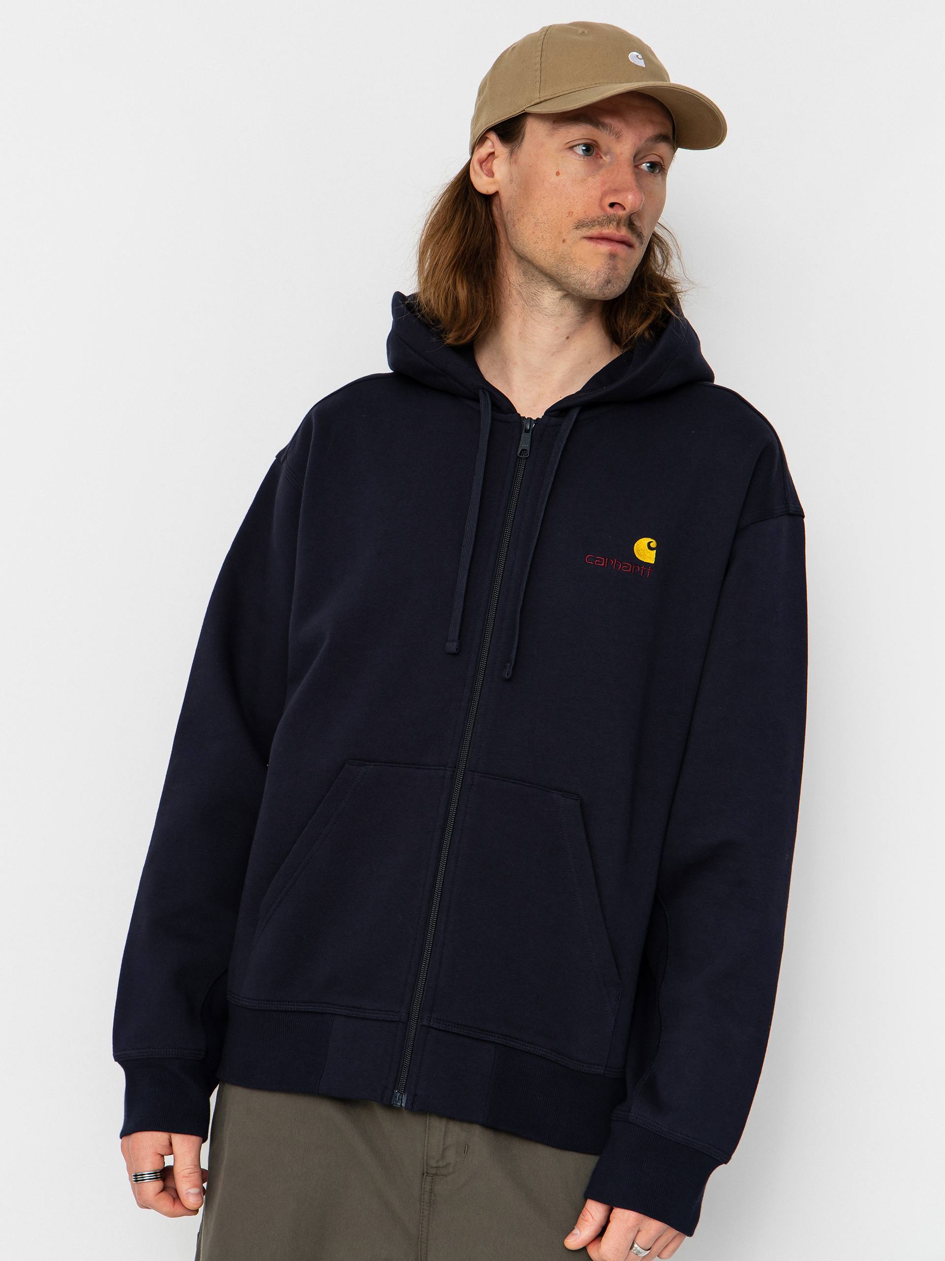 Худі Carhartt WIP American Script ZHD (deep night)