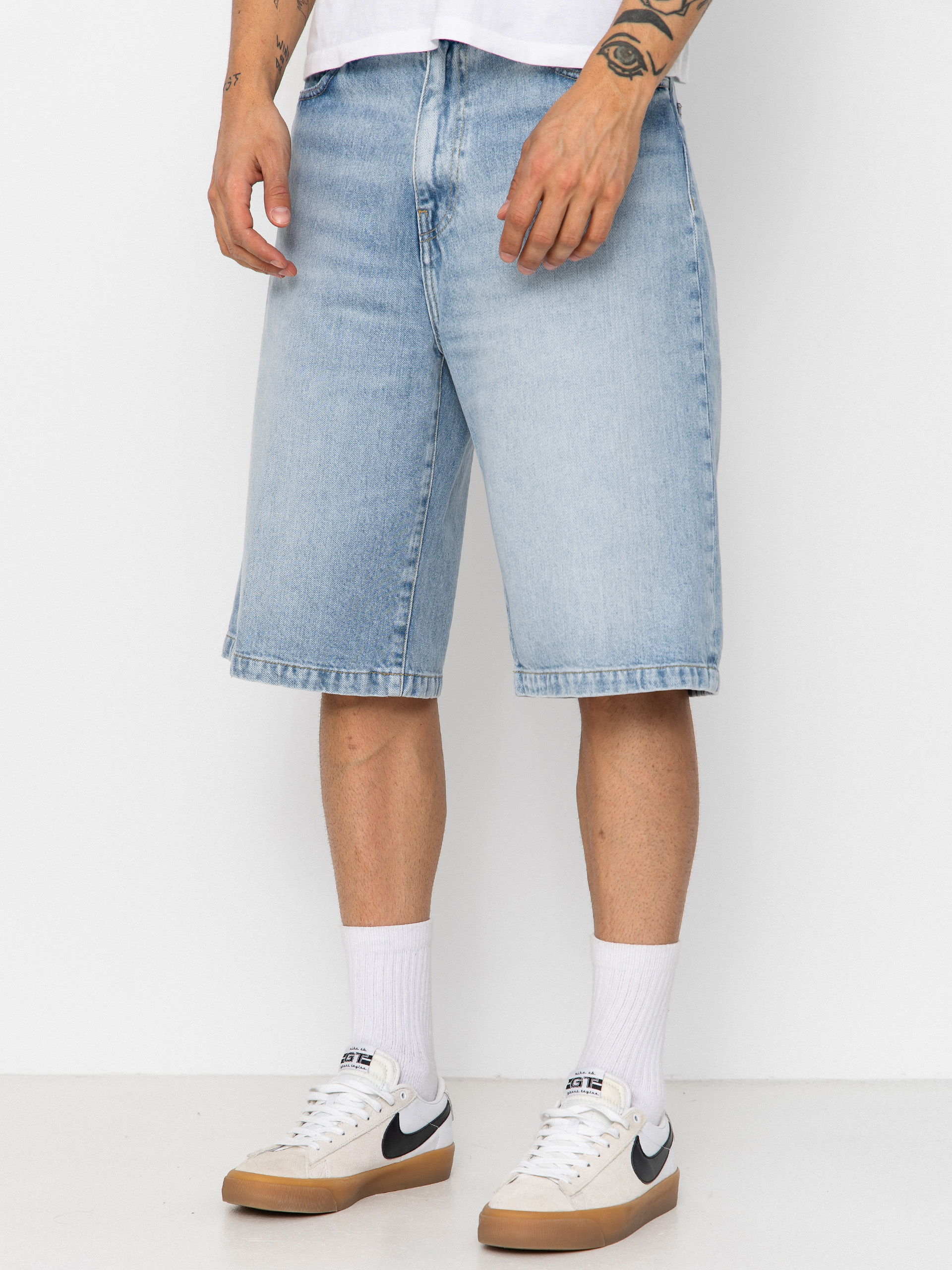 Шорти Carhartt WIP Langdon (blue heavy worn bleached)