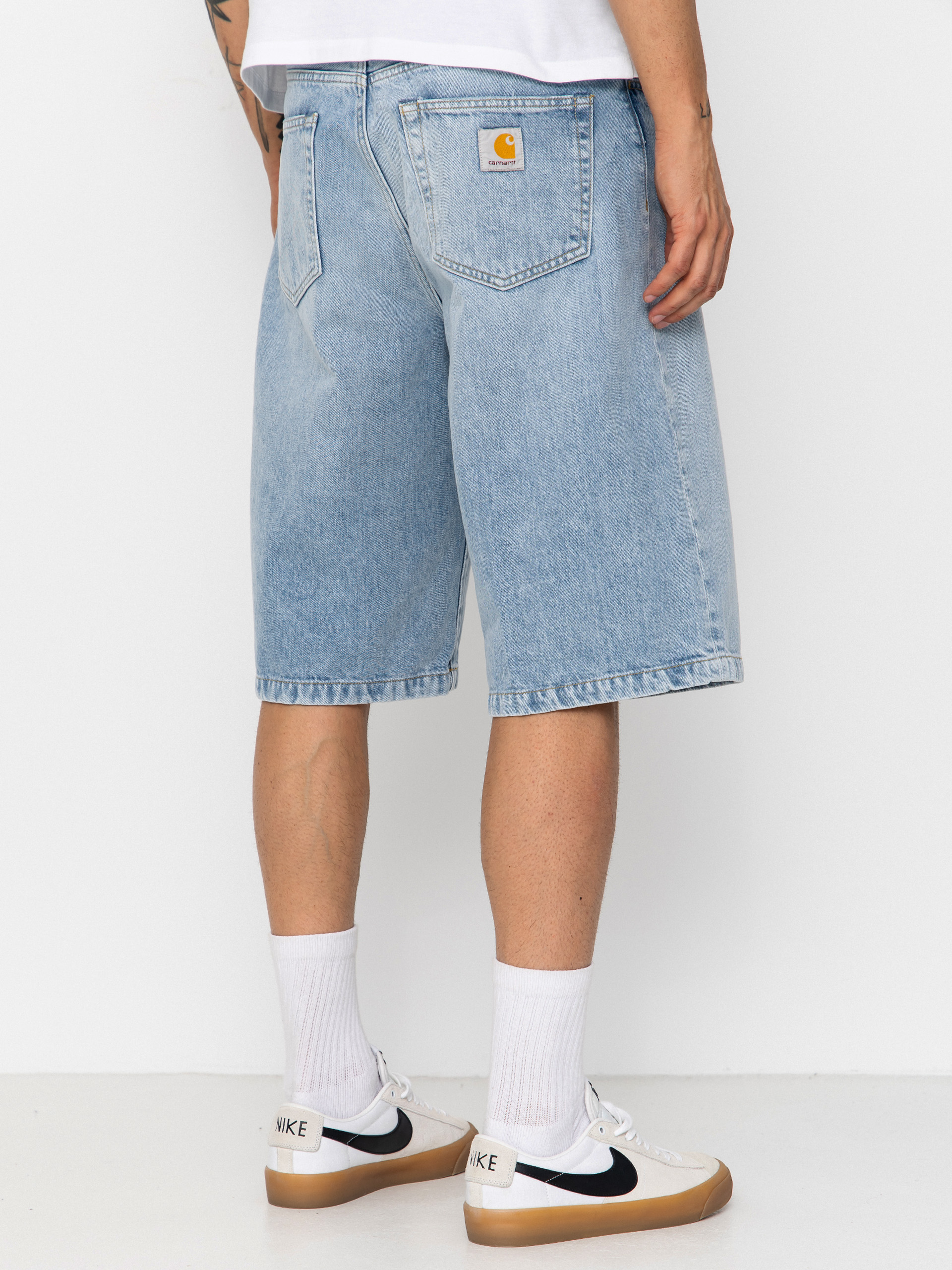 Шорти Carhartt WIP Langdon (blue heavy worn bleached)