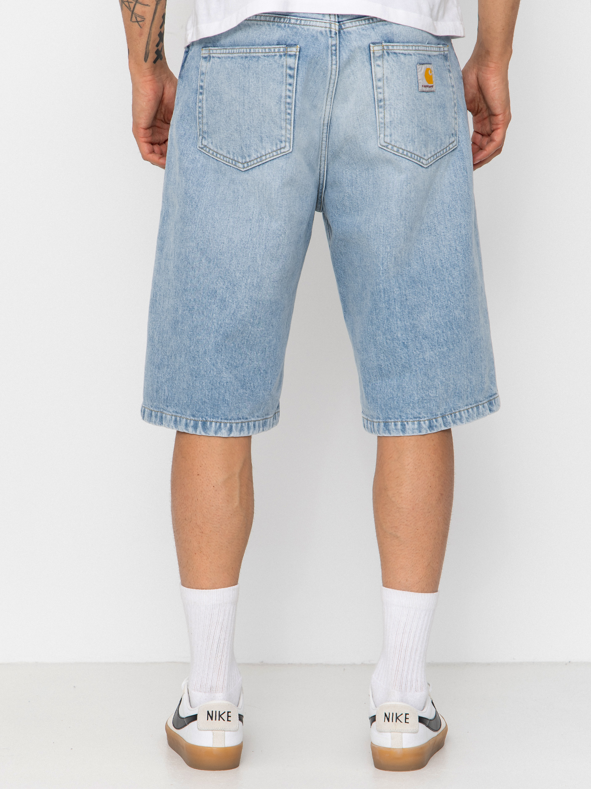 Шорти Carhartt WIP Langdon (blue heavy worn bleached)