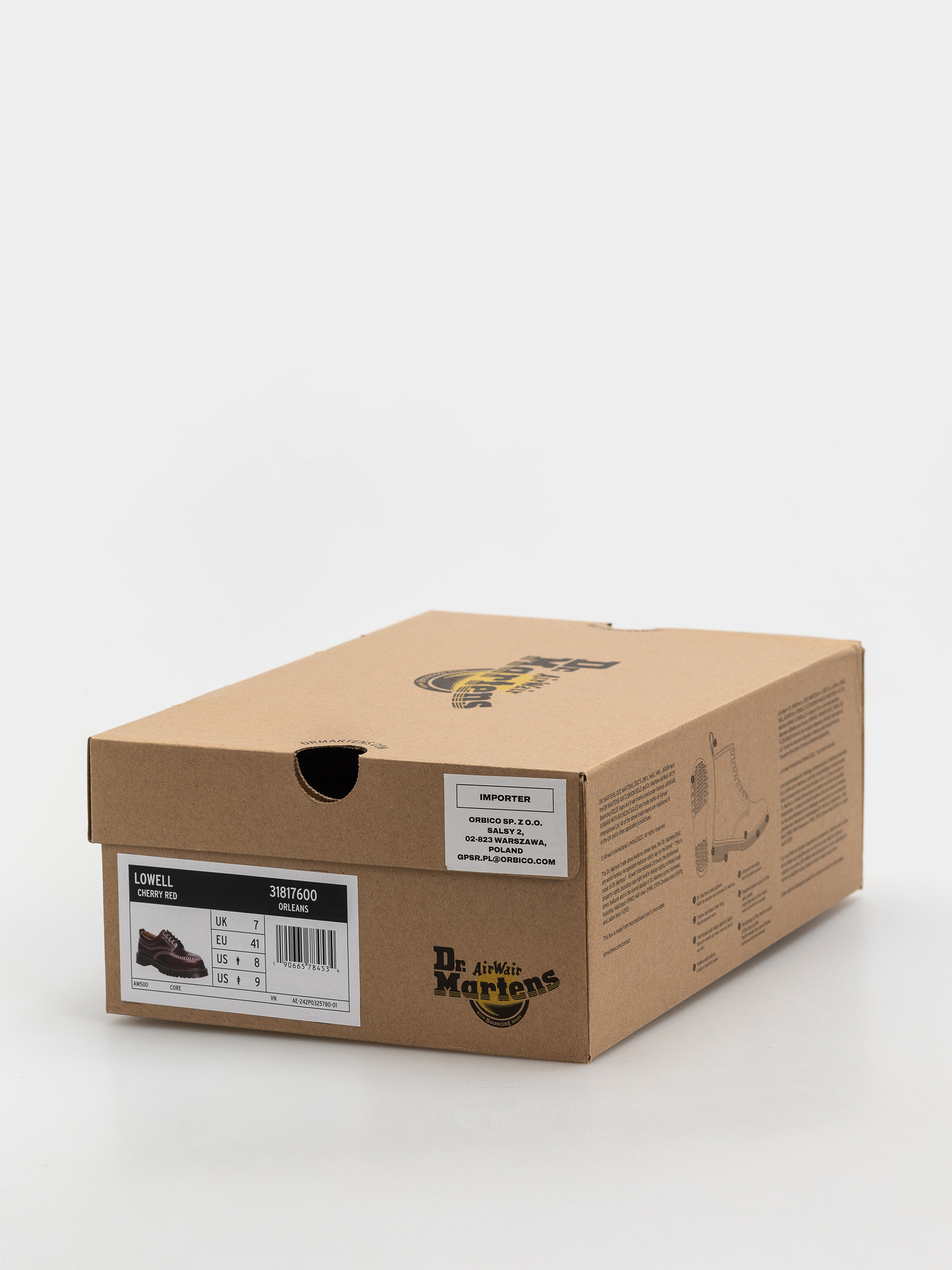 Взуття Dr. Martens Lowell (cherry red orleans)