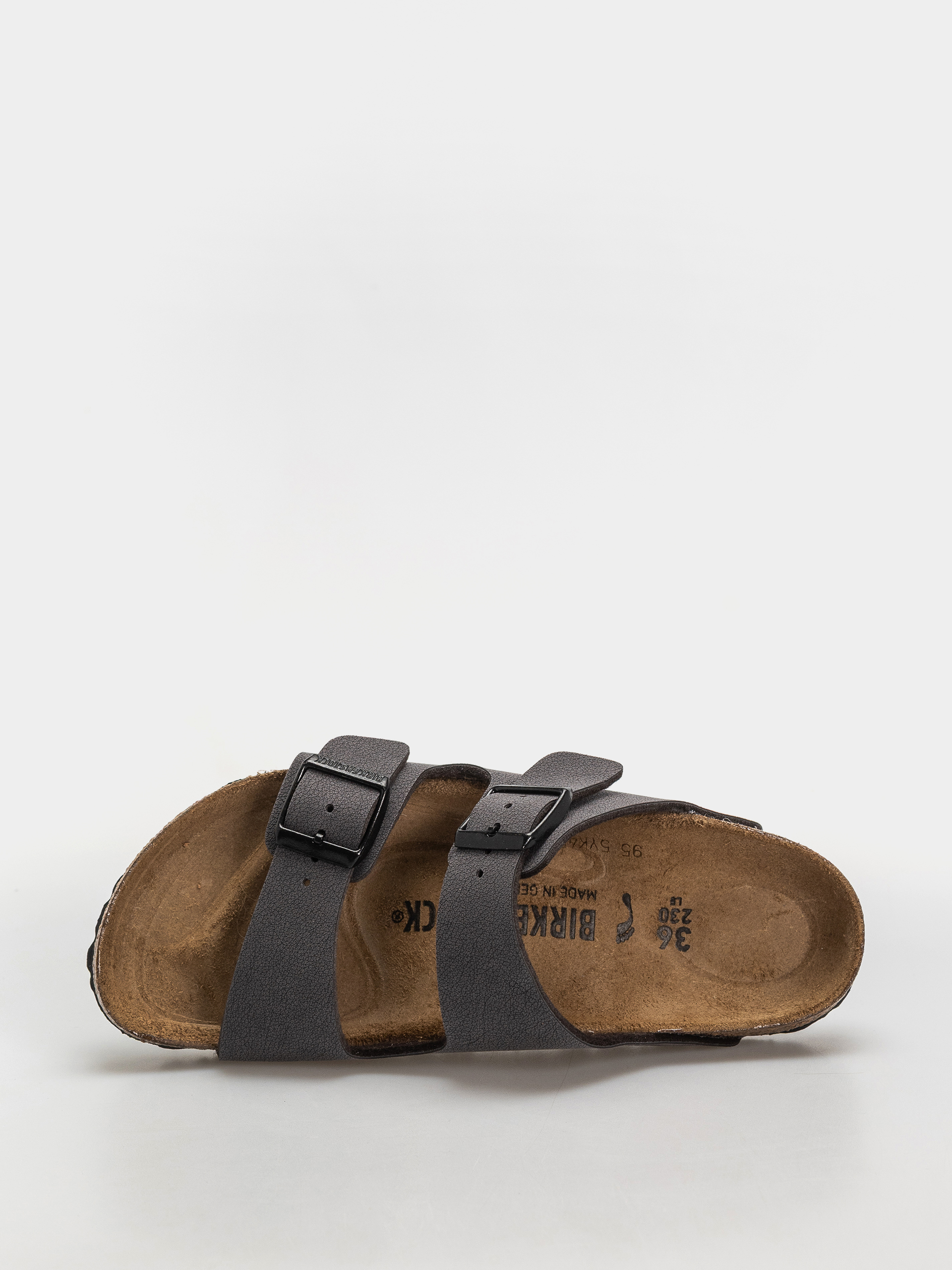 Шльопанці Birkenstock Arizona Birkibuc Narrow (velvet gray/black)