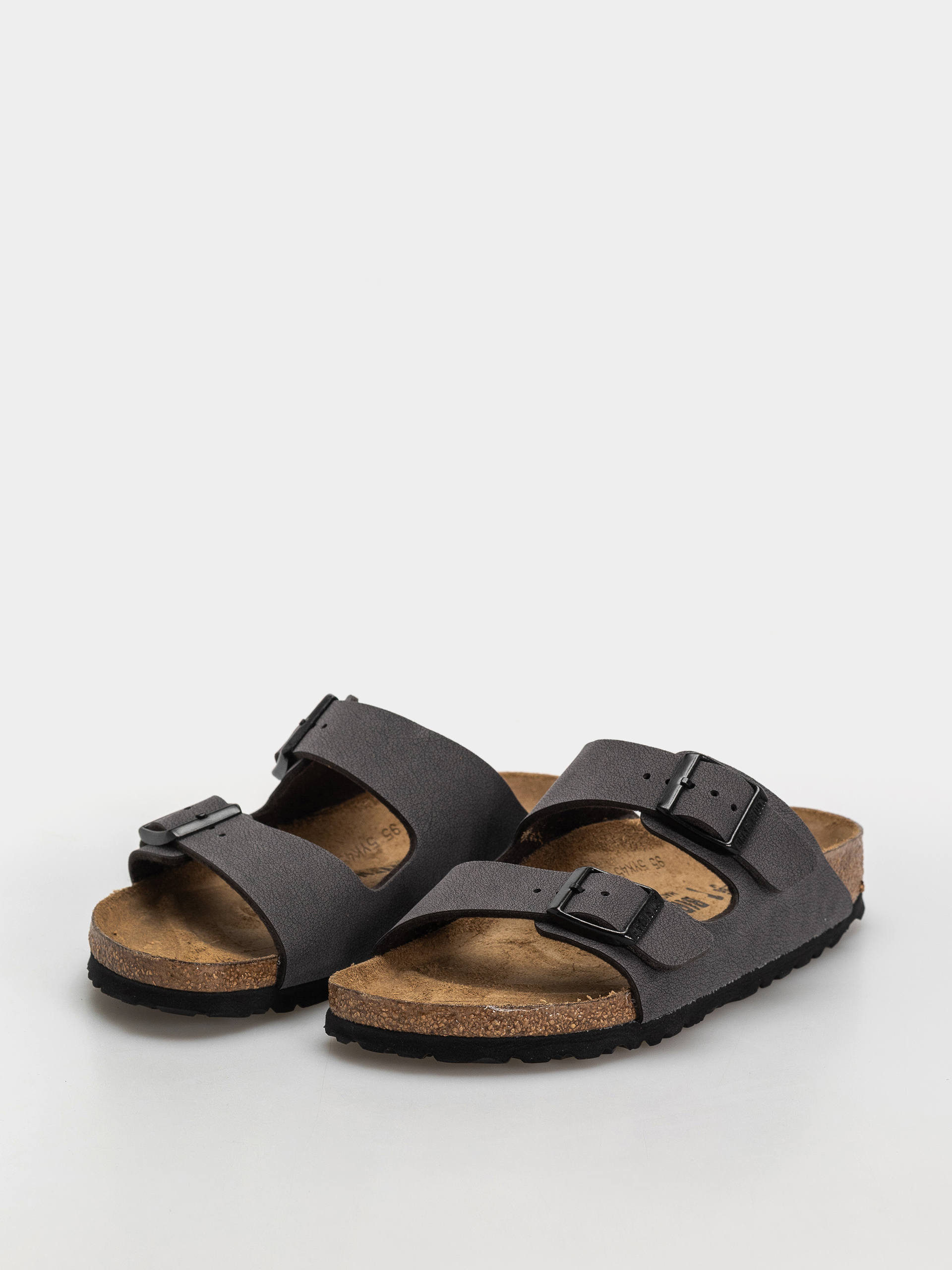 Шльопанці Birkenstock Arizona Birkibuc Narrow (velvet gray/black)