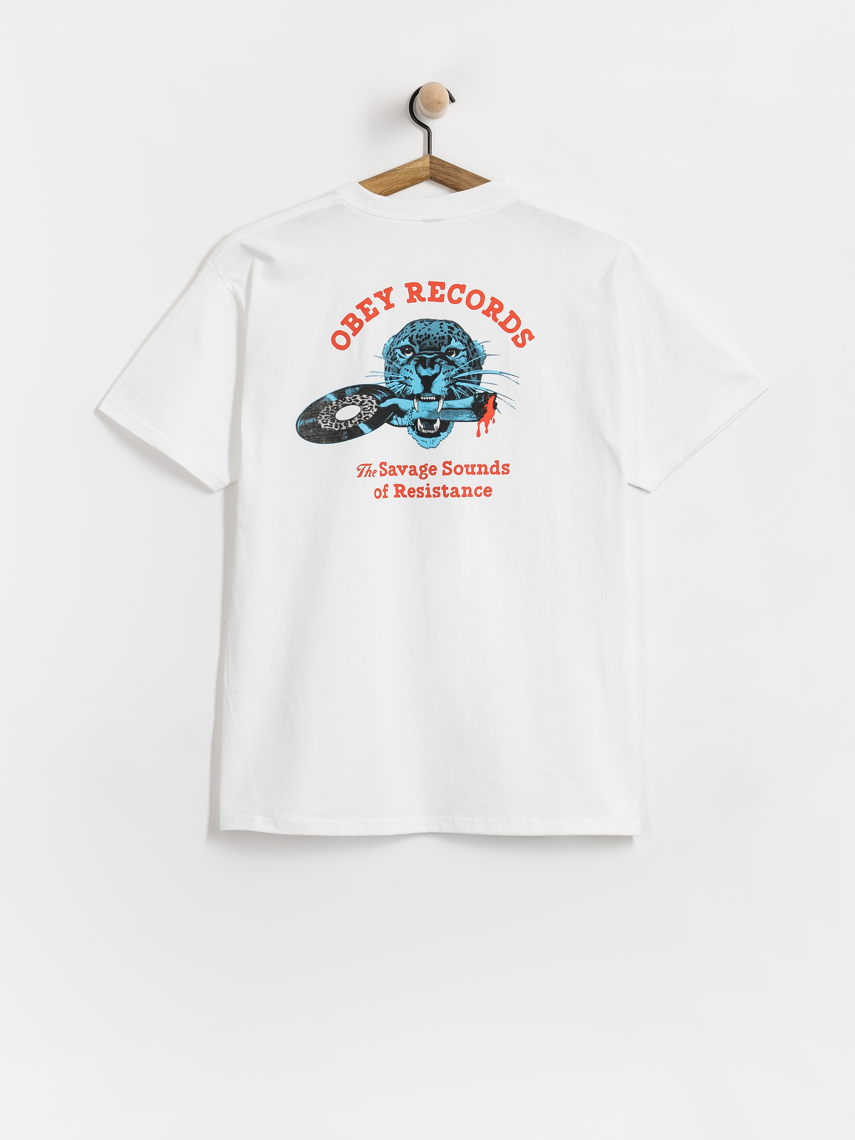 Футболка OBEY Savage Sounds Leopard (white)