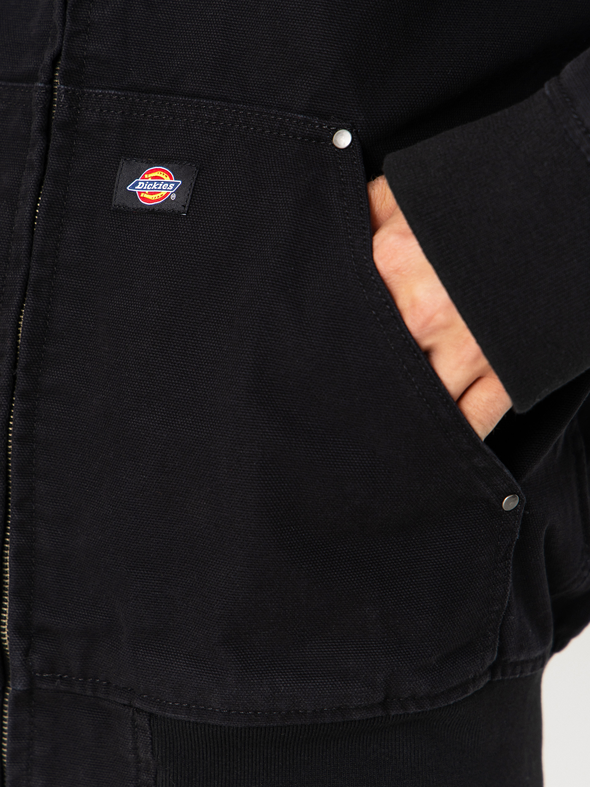 Куртка Dickies Unlined Canvas Hooded Bomber (black)
