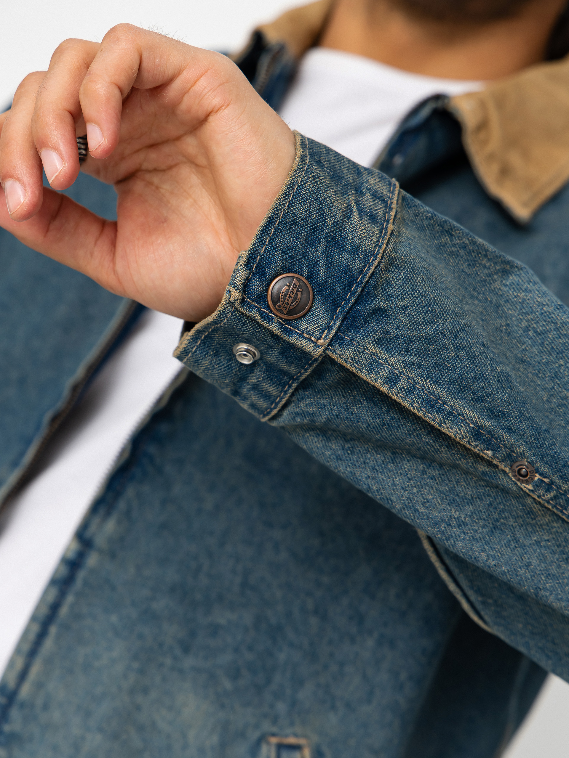 Куртка Dickies Denim Painter (khaki tinted blue)