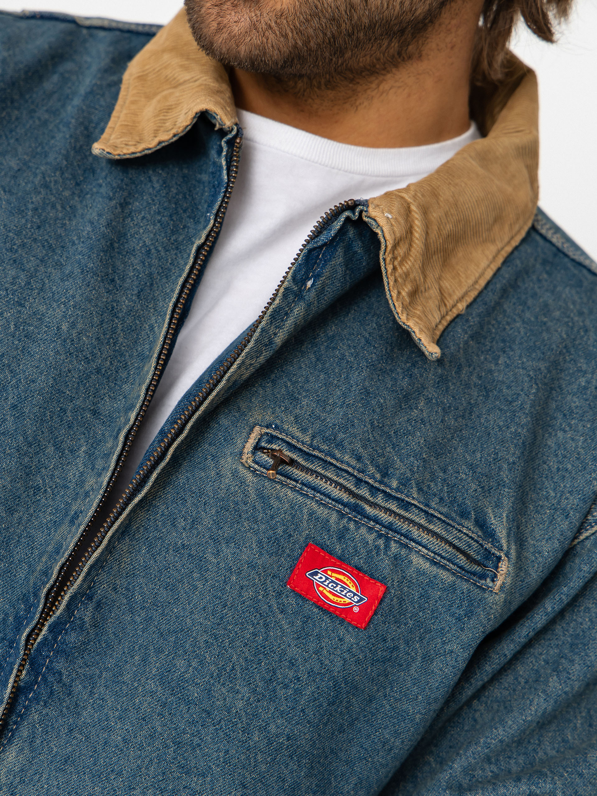 Куртка Dickies Denim Painter (khaki tinted blue)