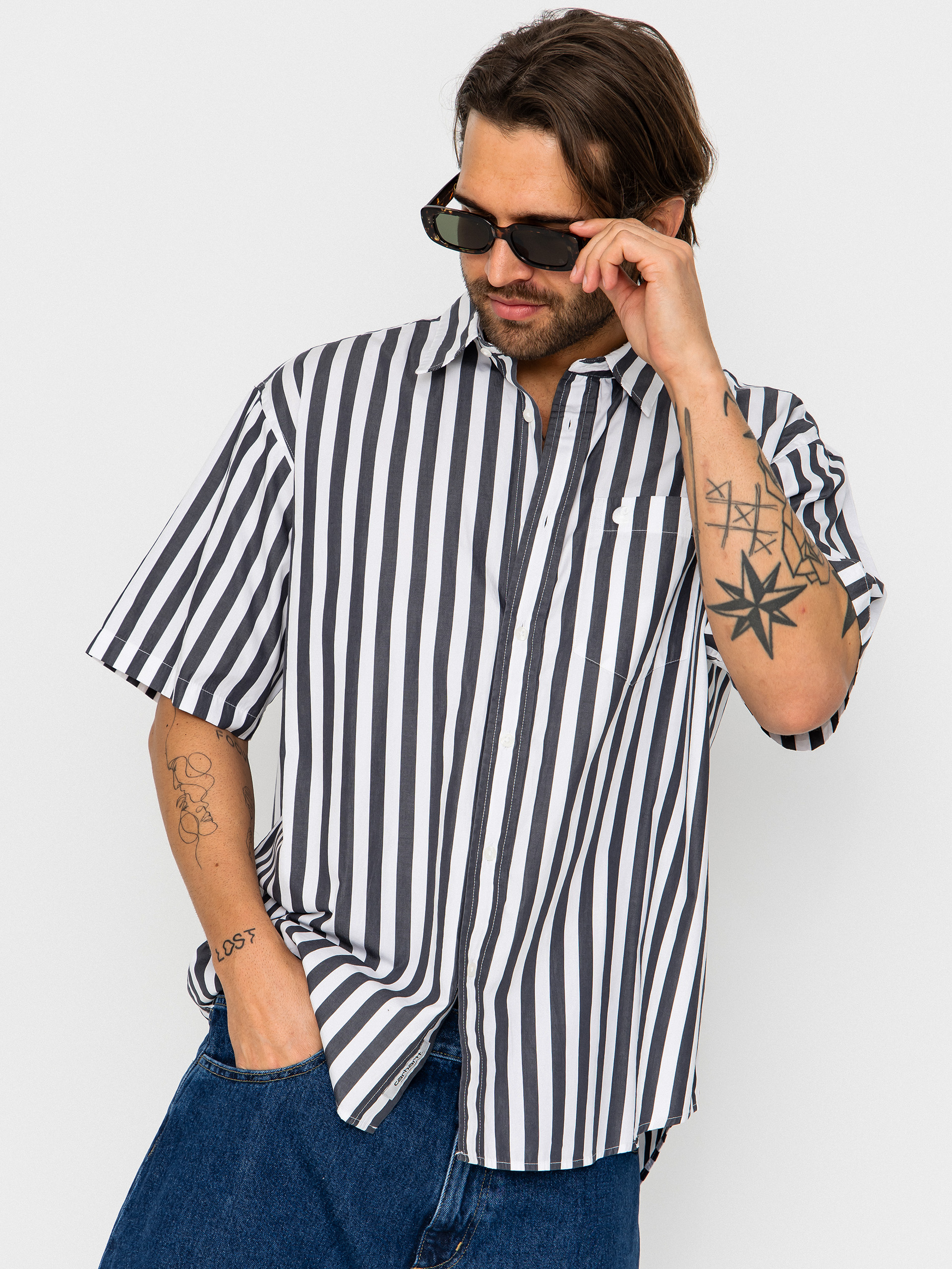 Сорочка Carhartt WIP Royce (royce stripe/graphite/white)