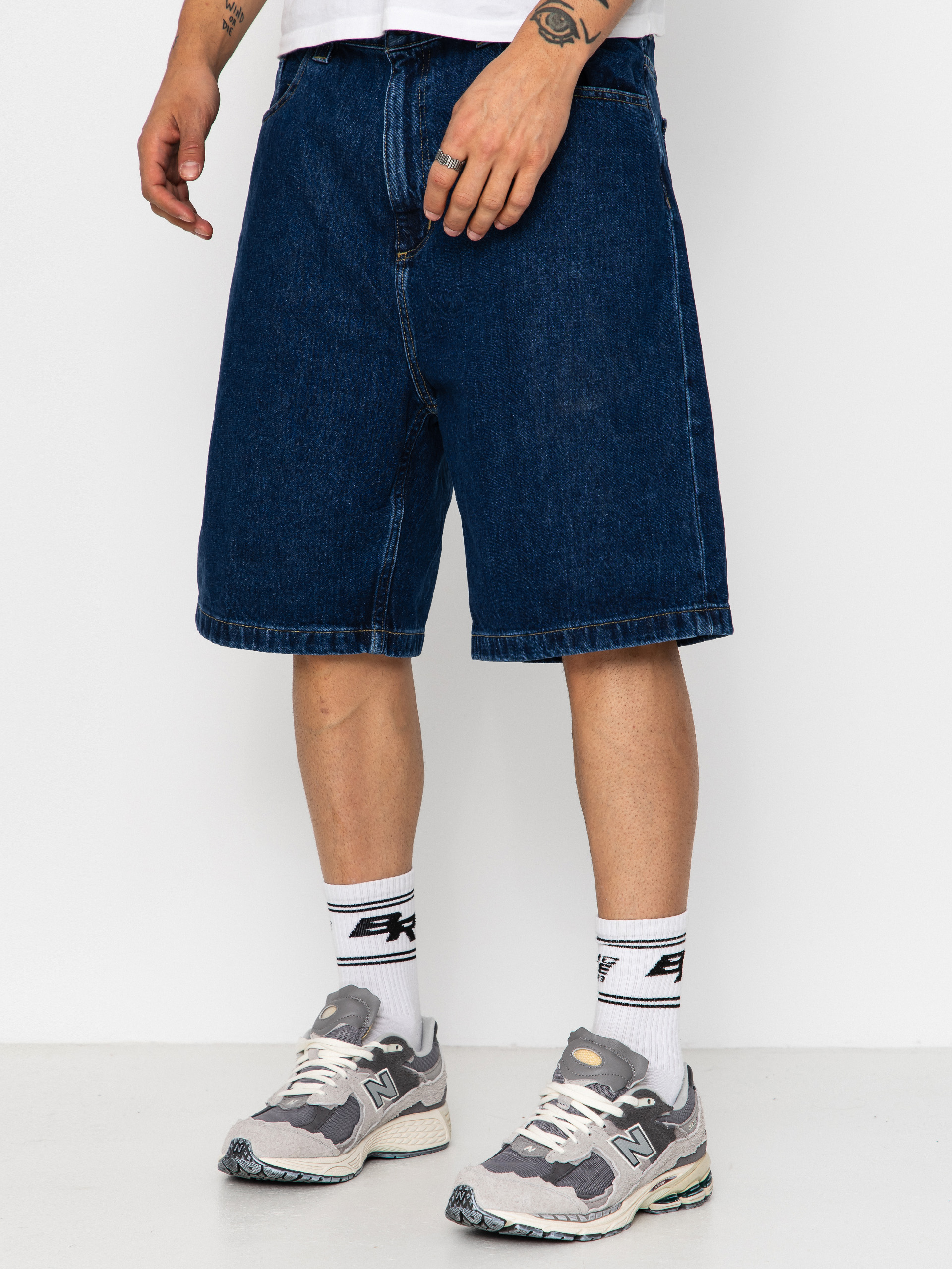 Шорти Carhartt WIP Brandon (blue stone washed)