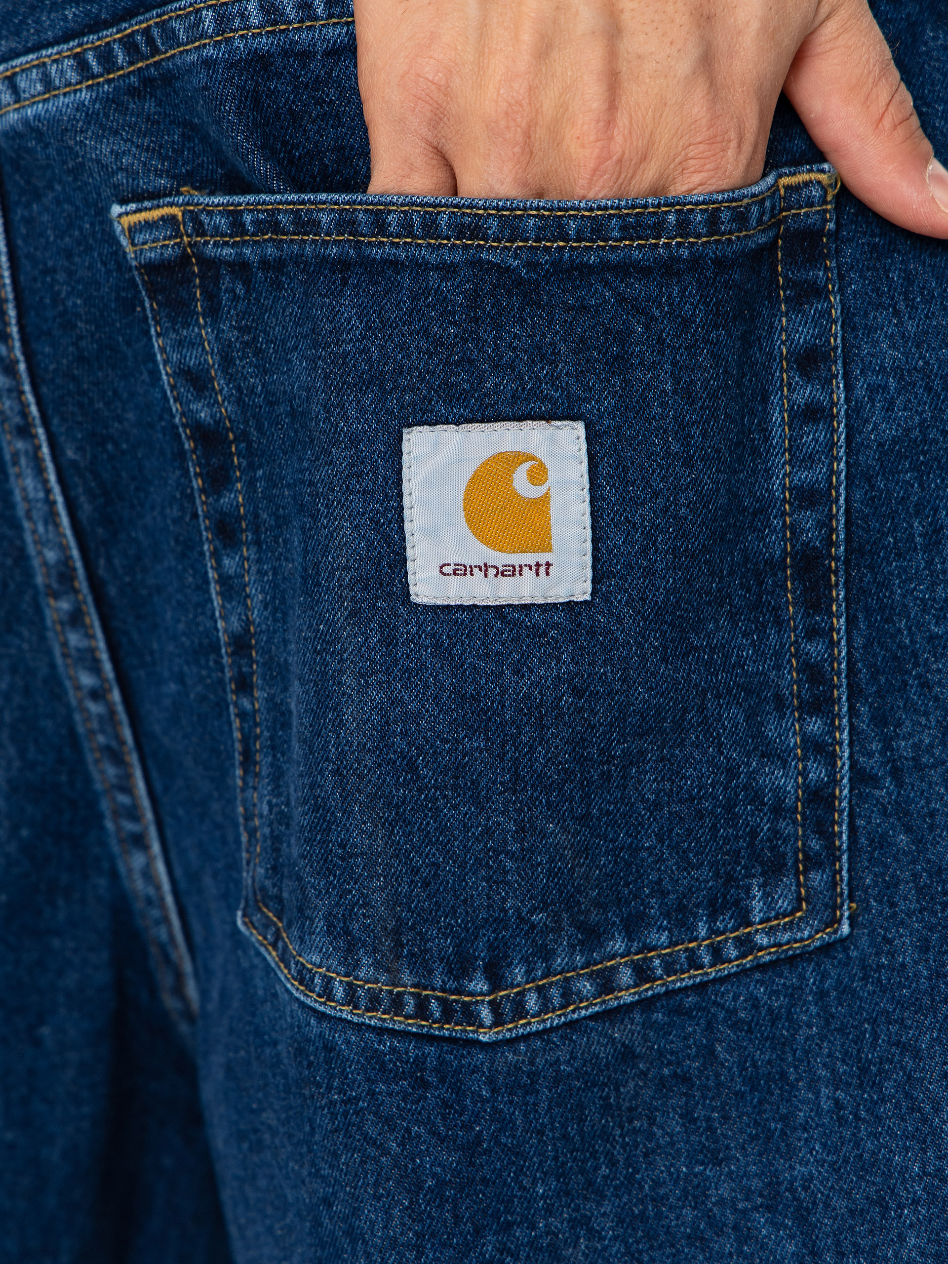 Шорти Carhartt WIP Brandon (blue stone washed)