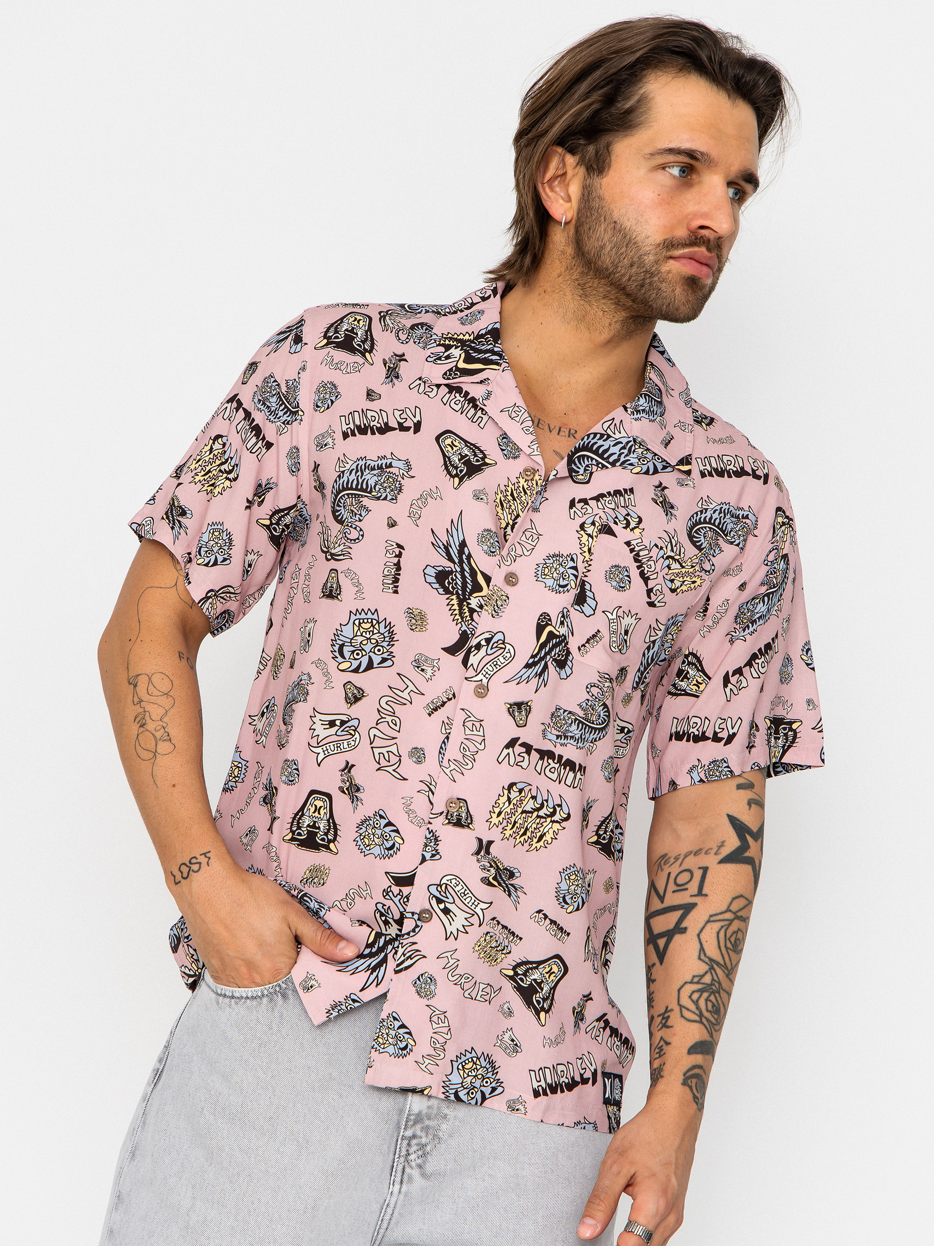 Сорочка Hurley Woven Etam (beach clay)
