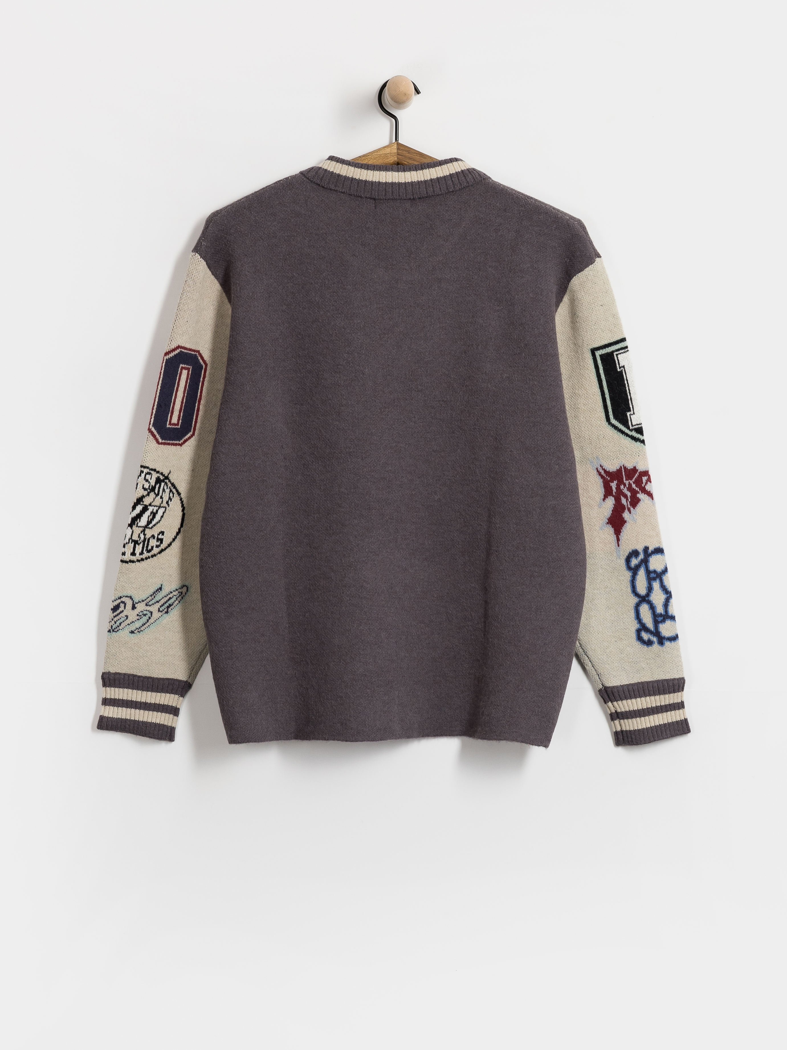 Светр RipNDip Run It Up Knit (charoal cream)