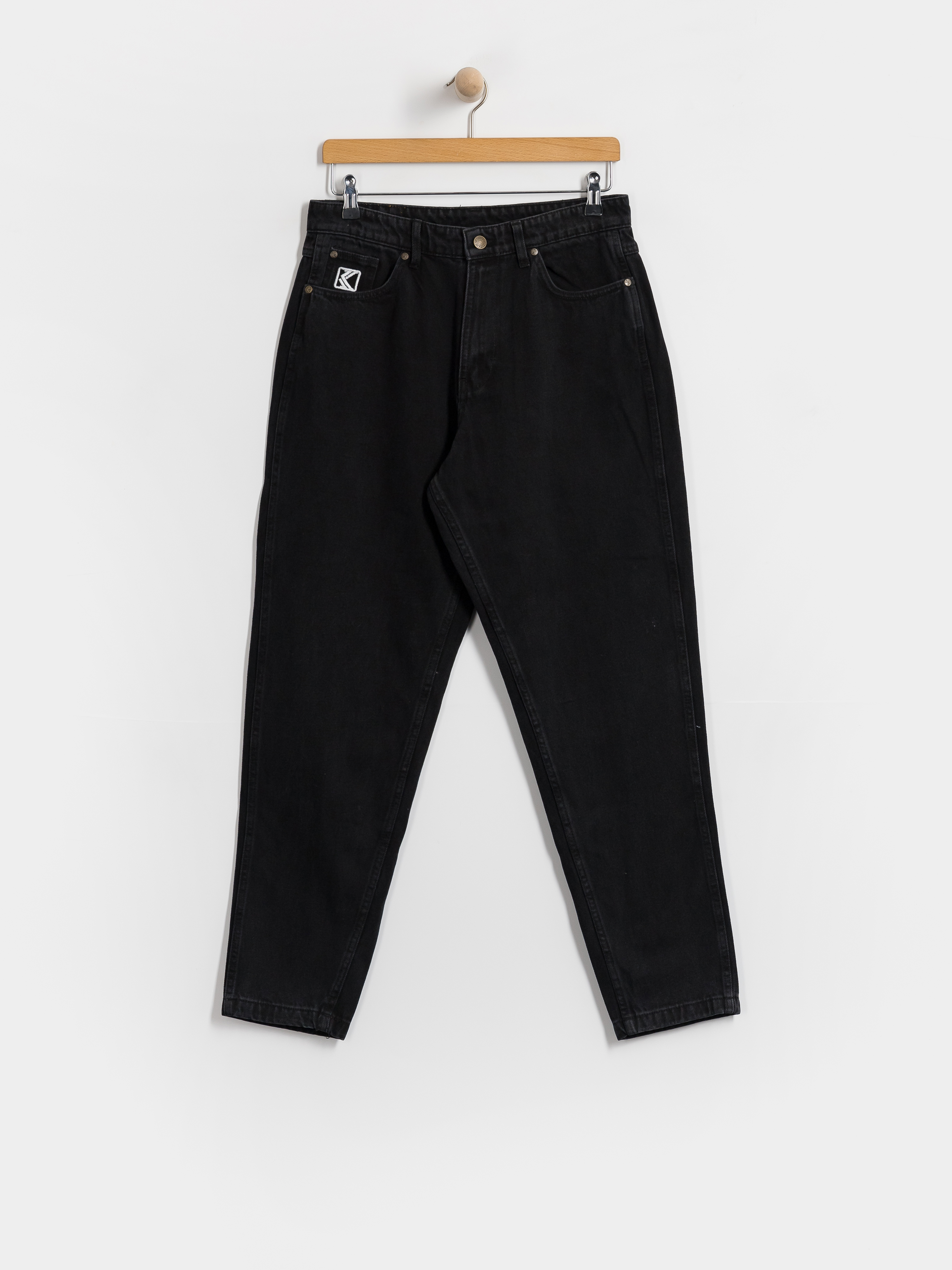 Штани Karl Kani Small Signature Tapered Five Pocket Denim (black)