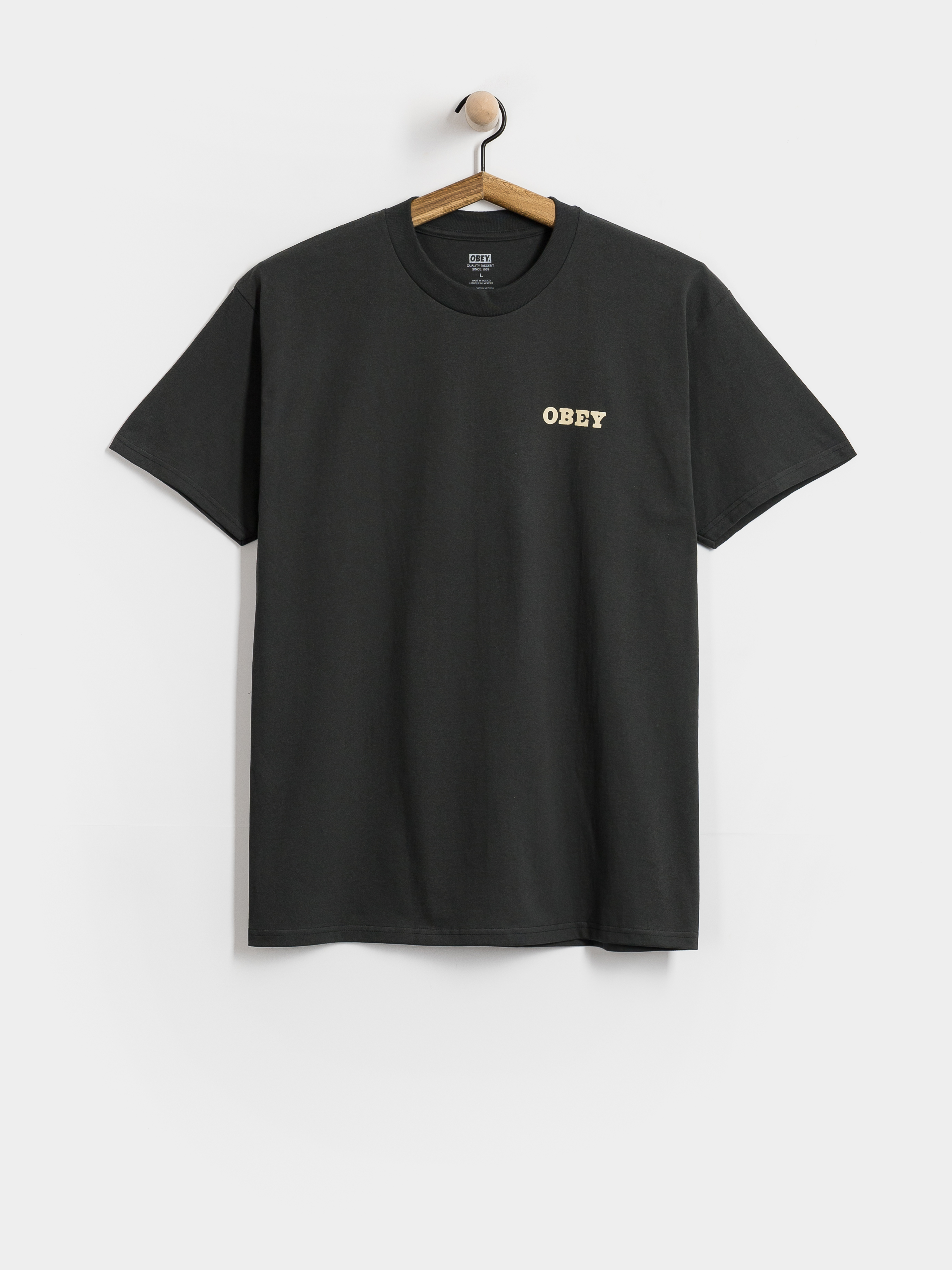 Футболка OBEY Savage Sounds Leopard (vintage black)